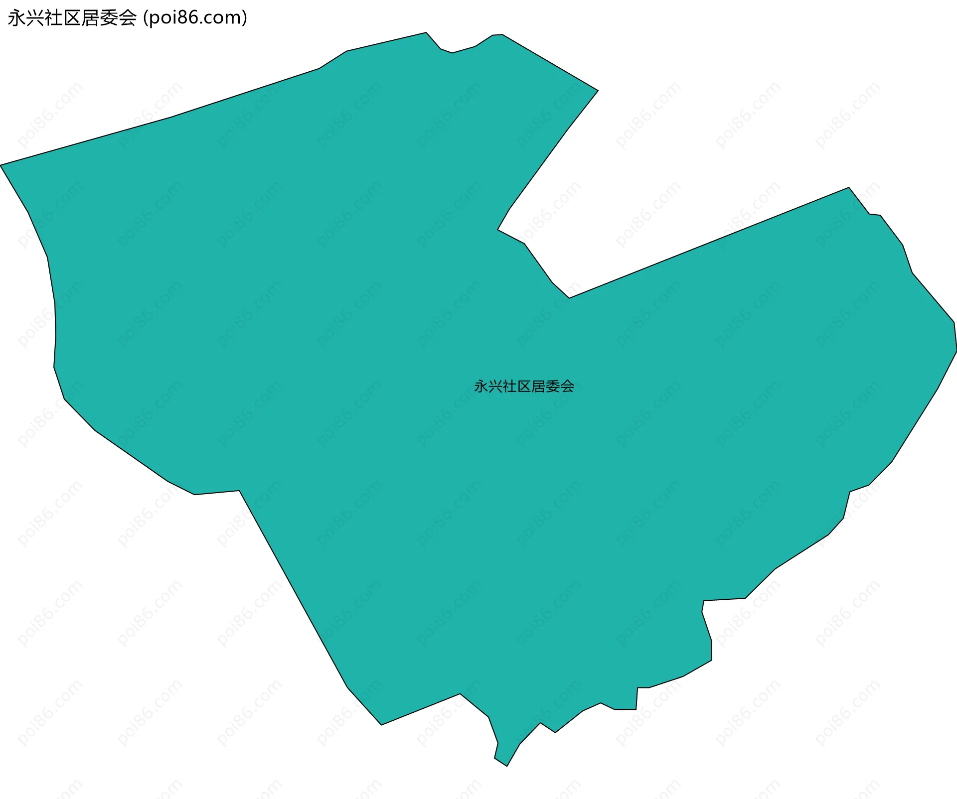 永兴社区居委会边界地图