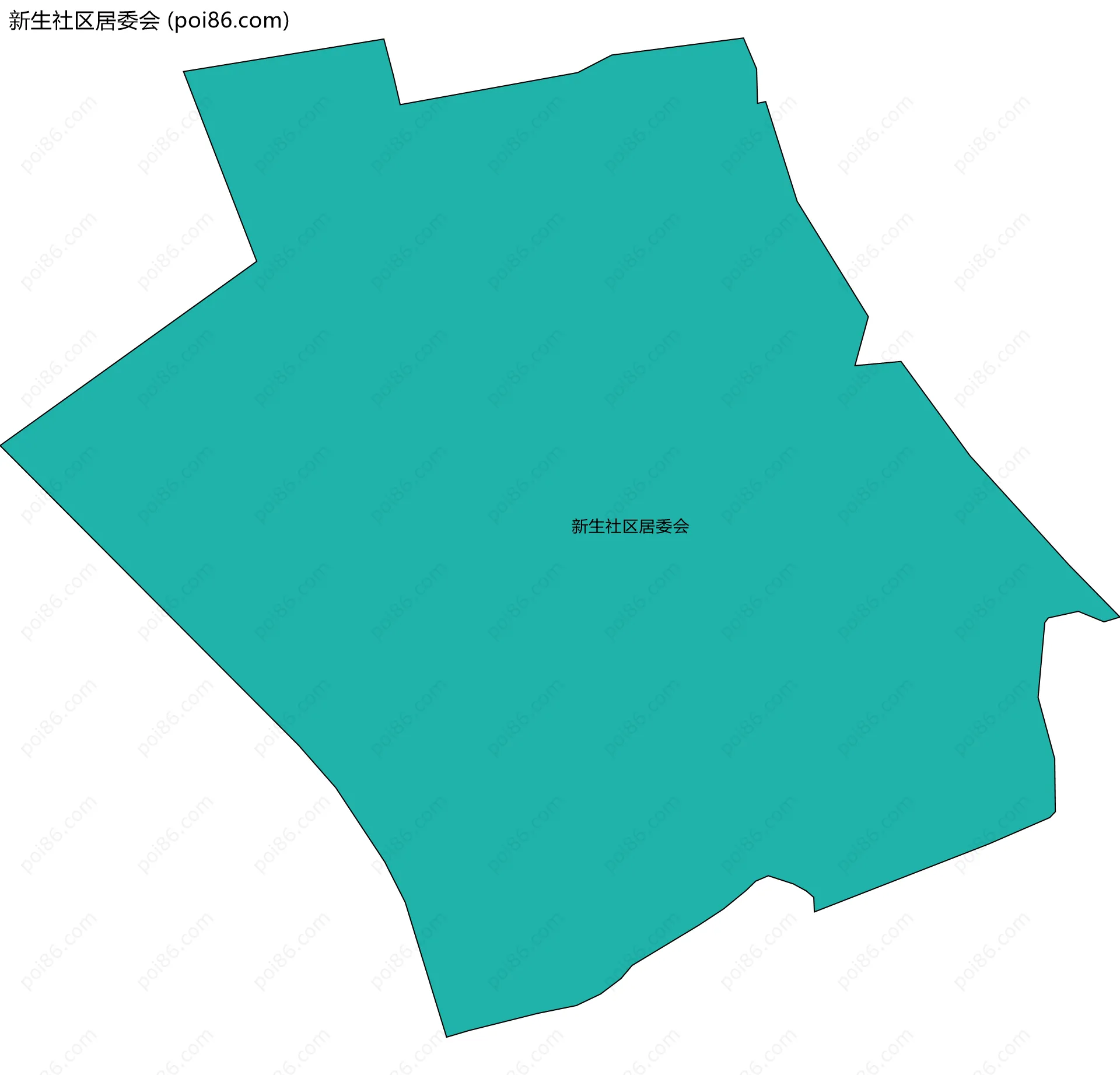 新生社区居委会边界地图