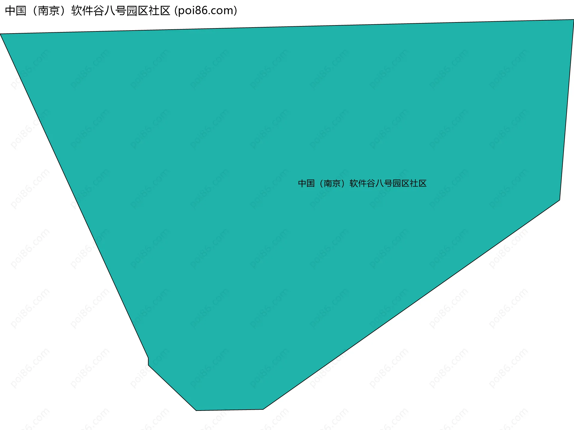 中国（南京）软件谷八号园区社区边界地图