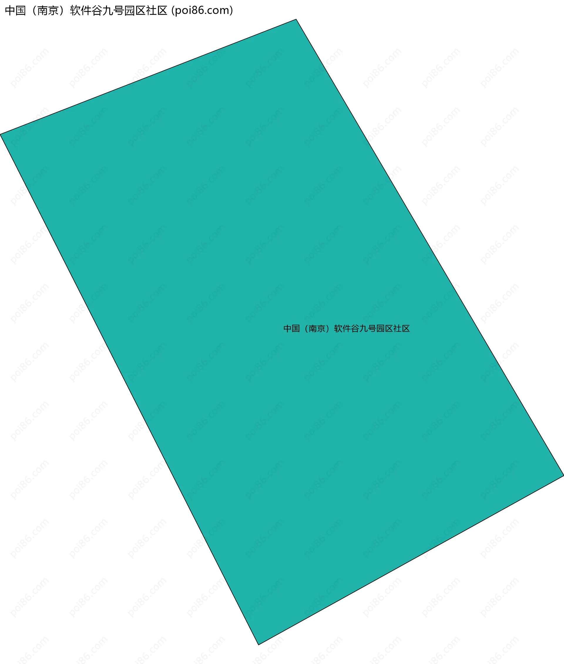 中国（南京）软件谷九号园区社区边界地图