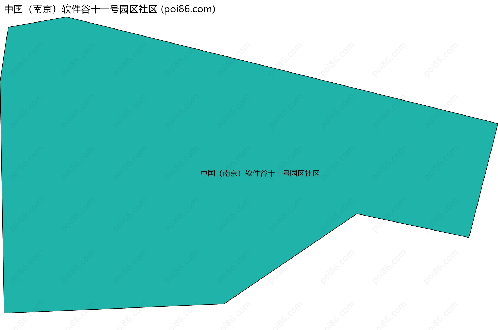 中国（南京）软件谷十一号园区社区边界地图