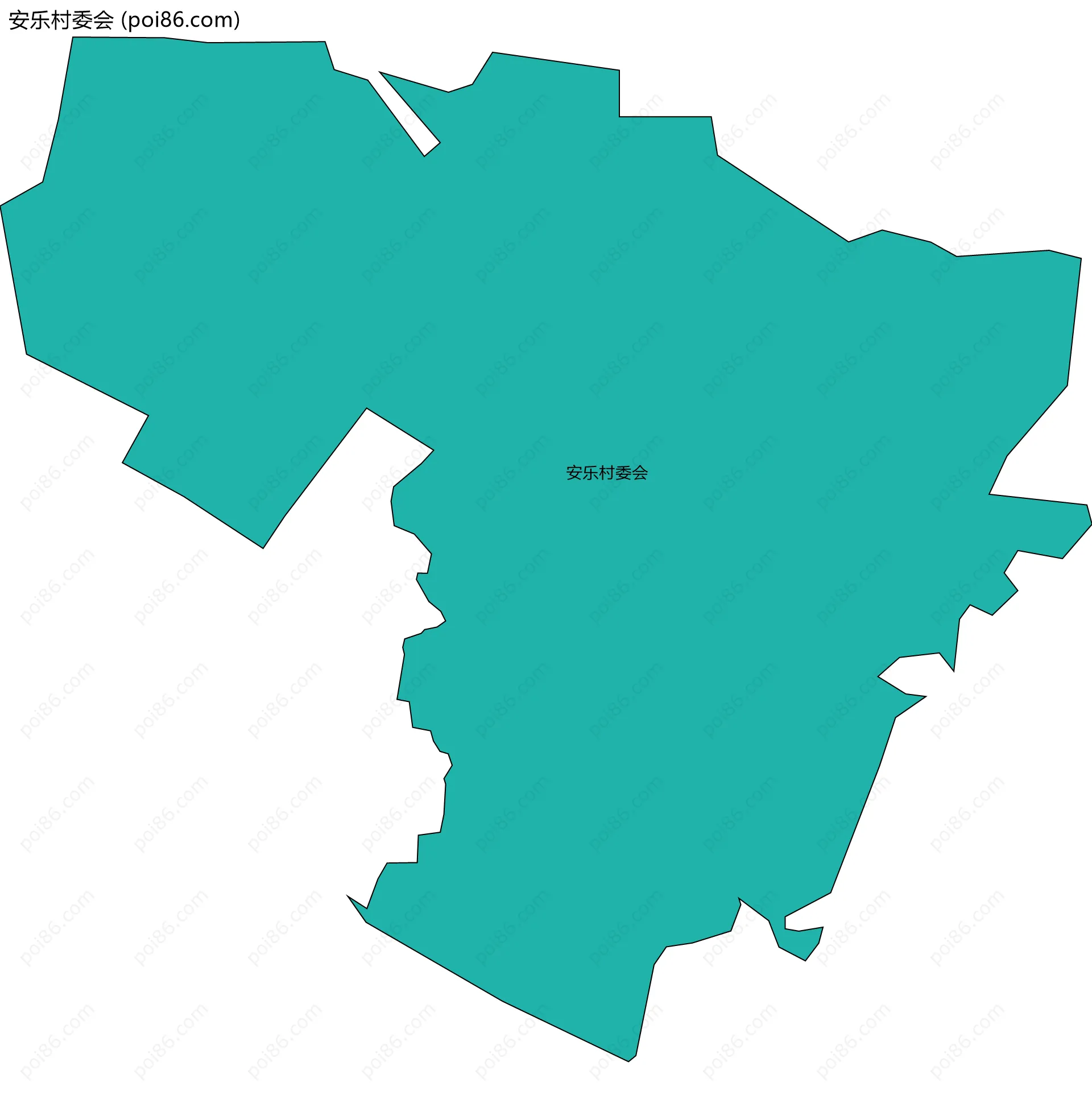 安乐村委会边界地图