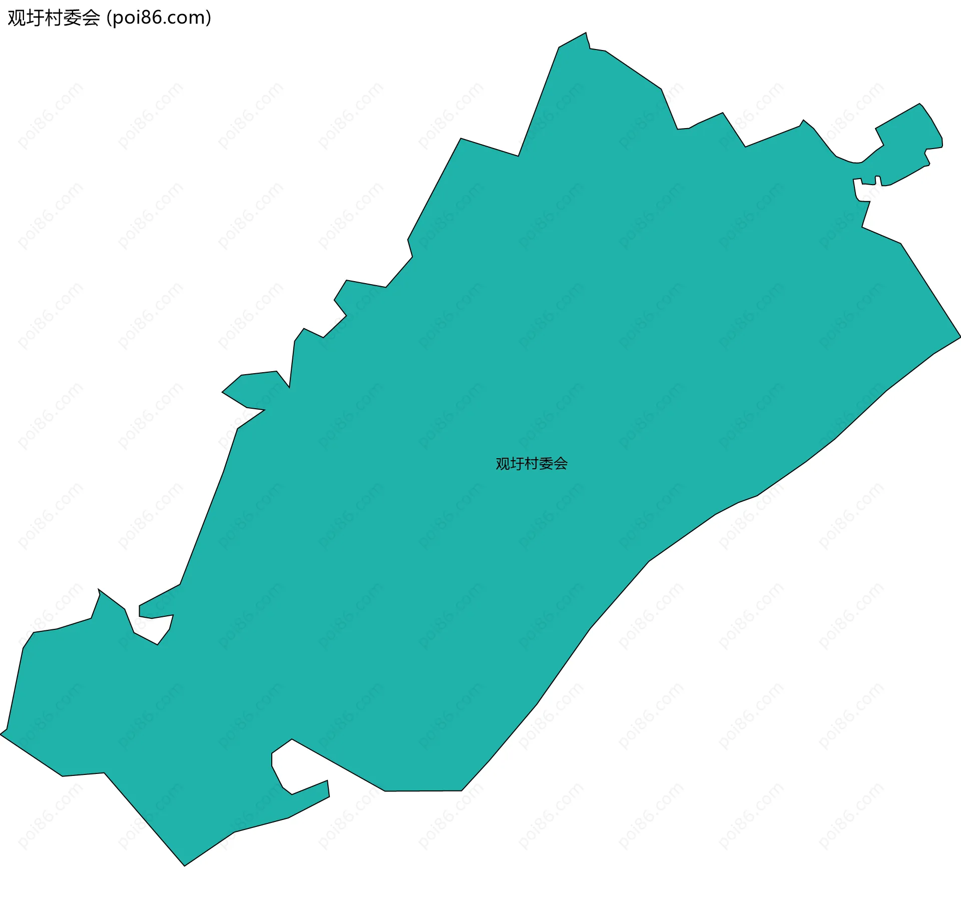 观圩村委会边界地图
