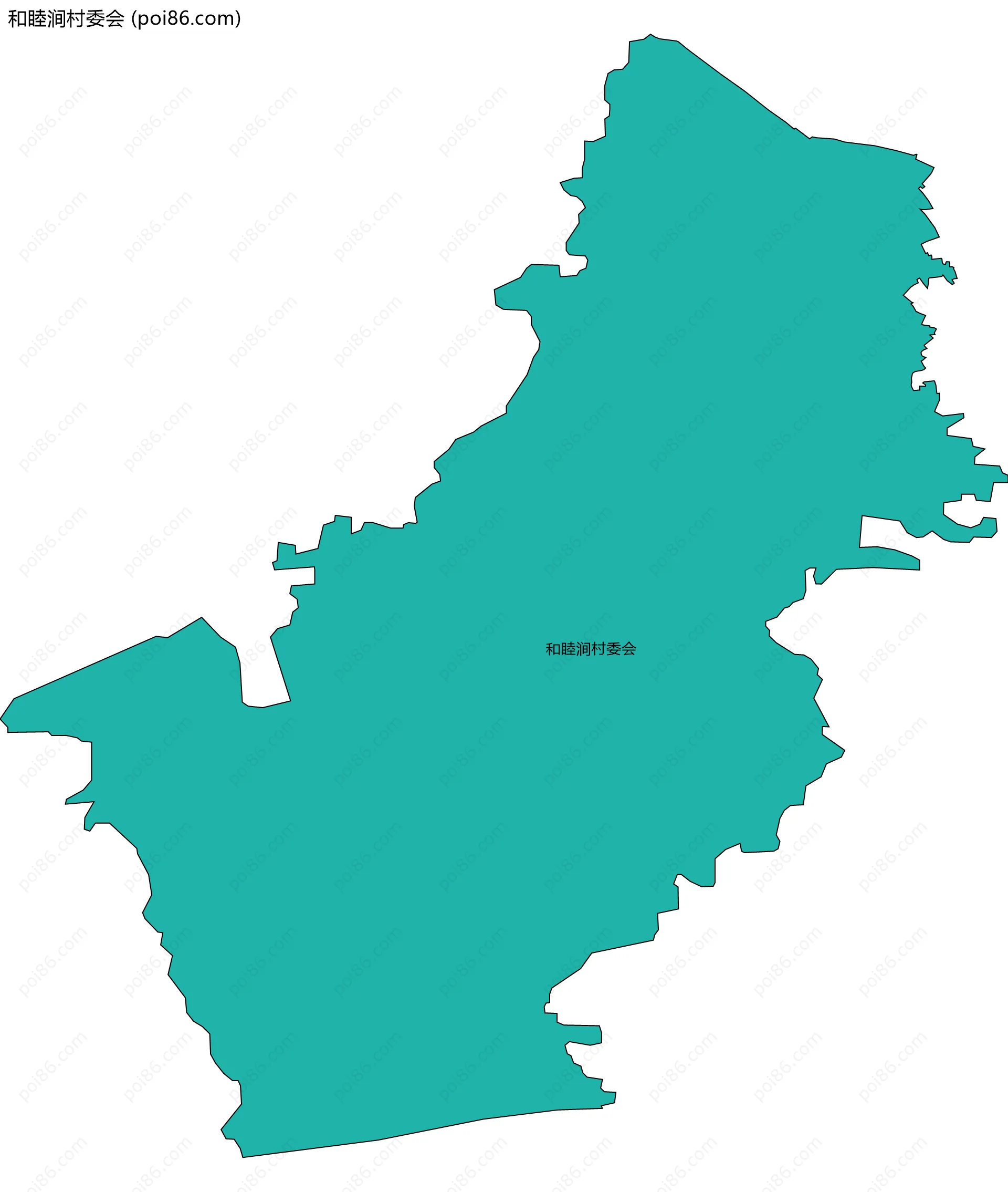 和睦涧村委会边界地图