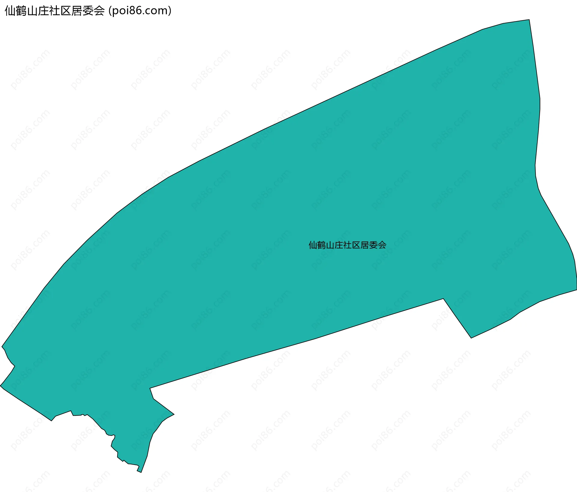 仙鹤山庄社区居委会边界地图