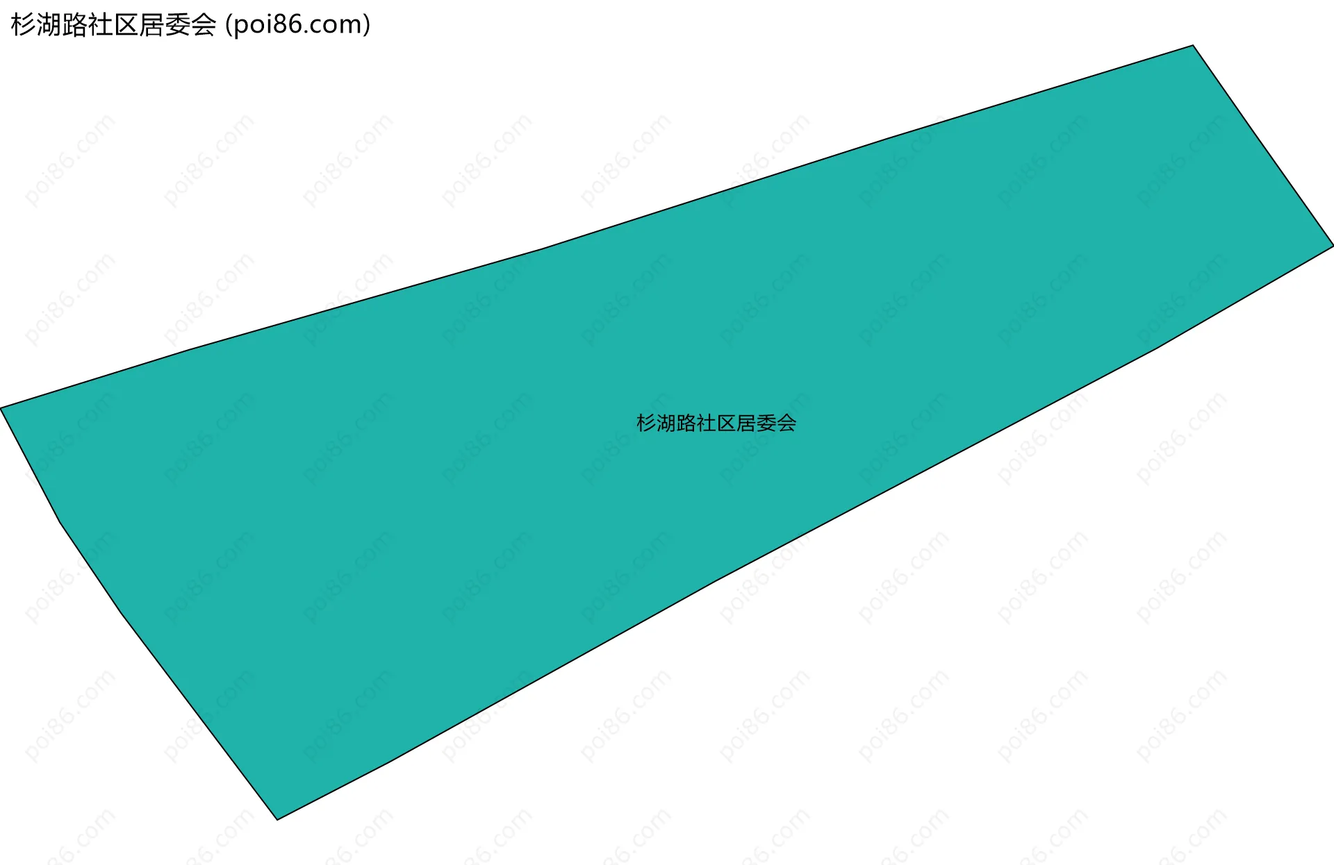 杉湖路社区居委会边界地图