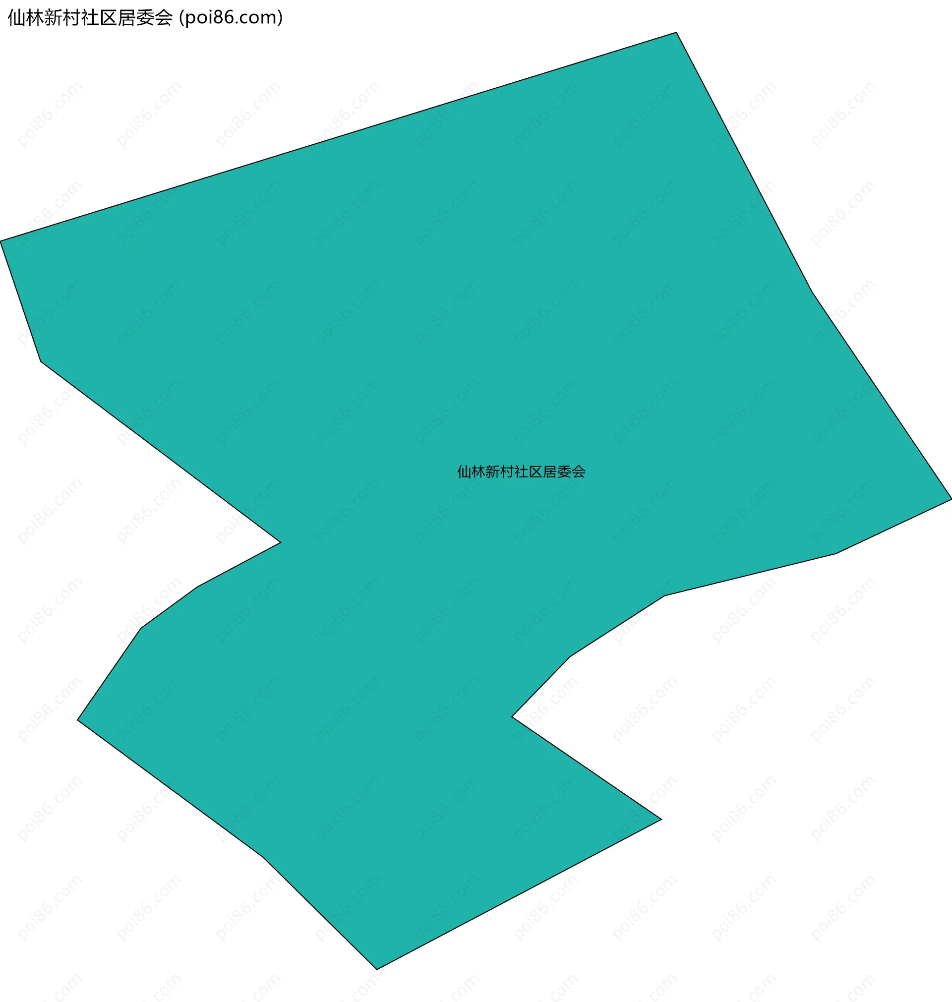 仙林新村社区居委会边界地图