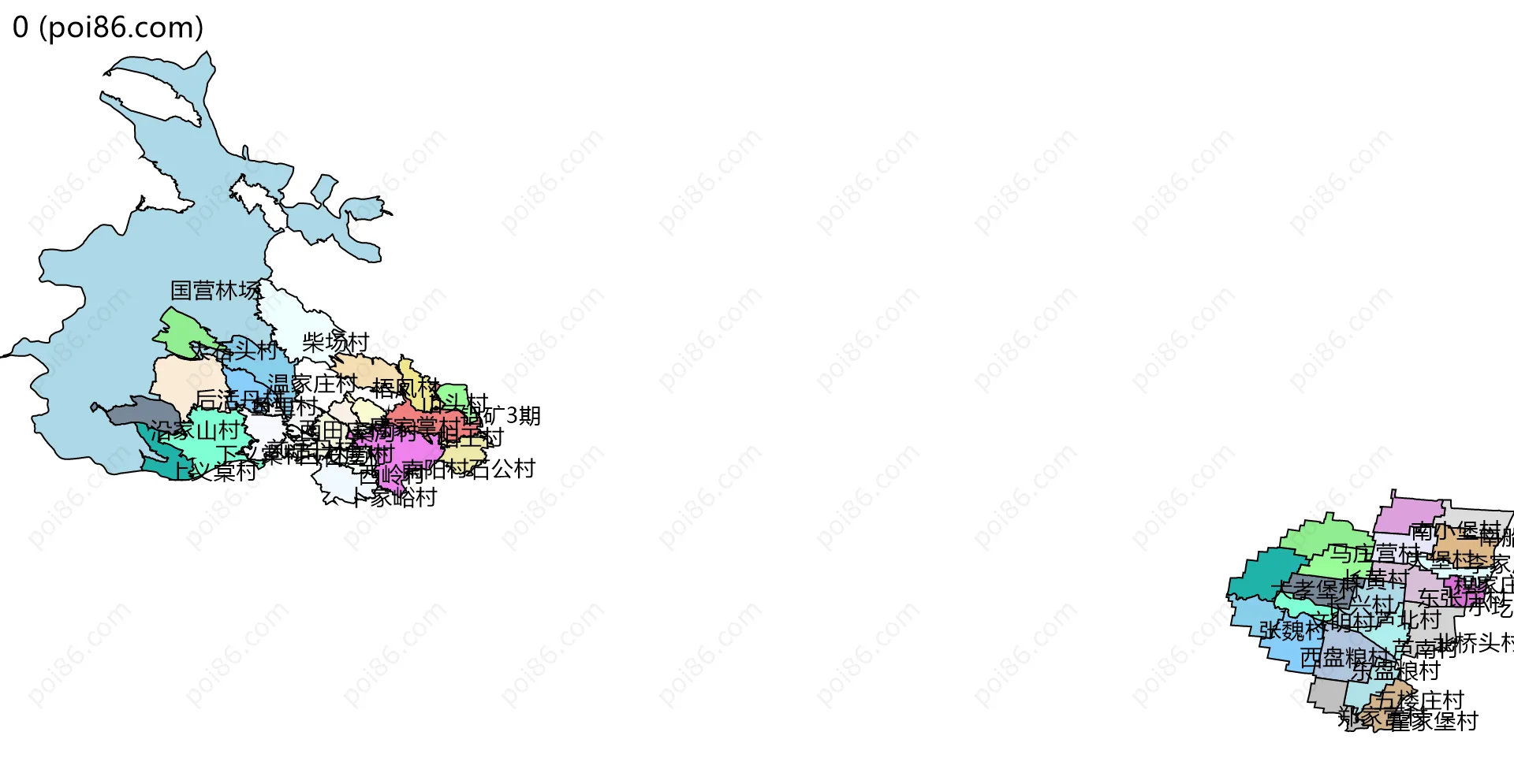 0边界地图(五级行政区划)