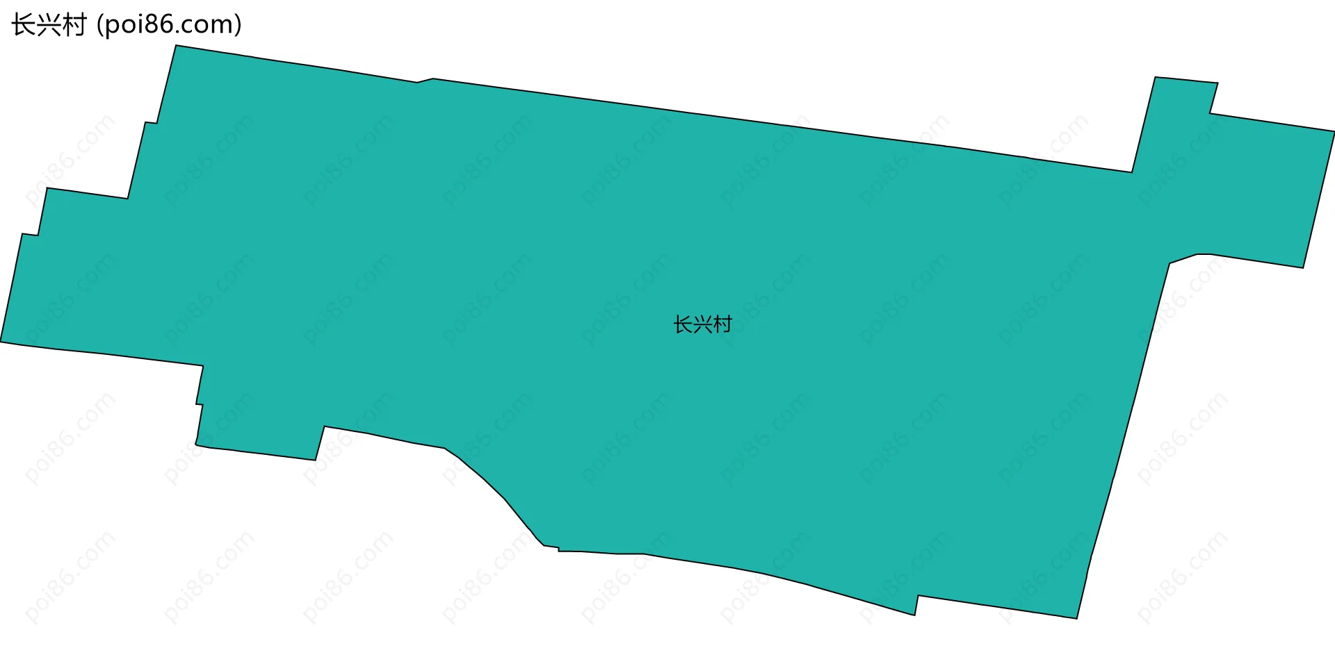 长兴村边界地图