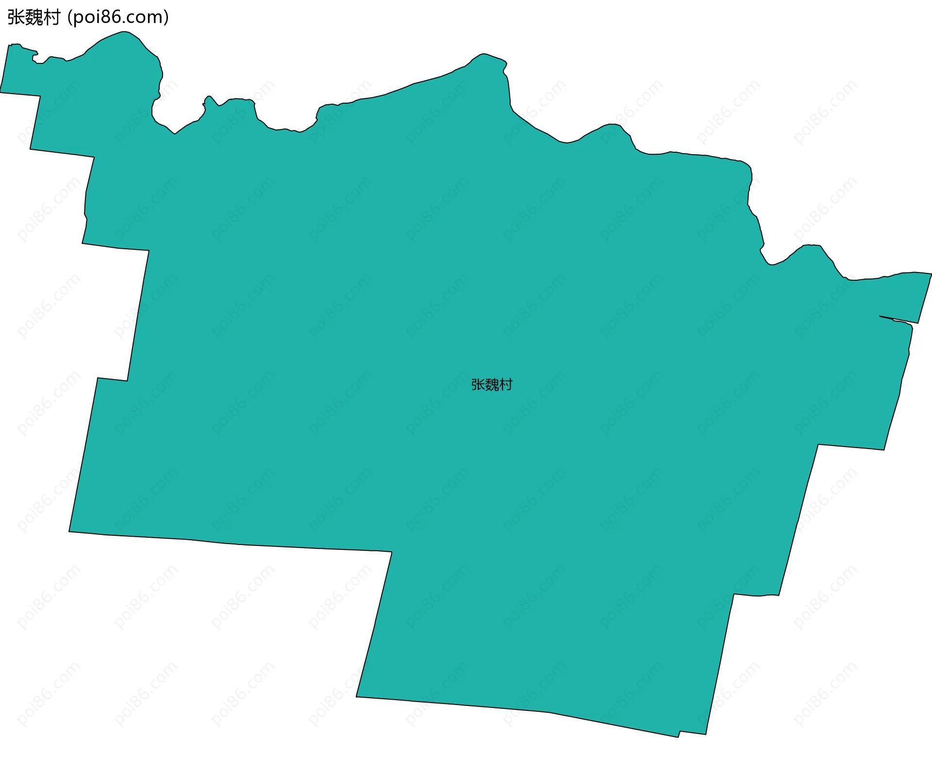 张魏村边界地图