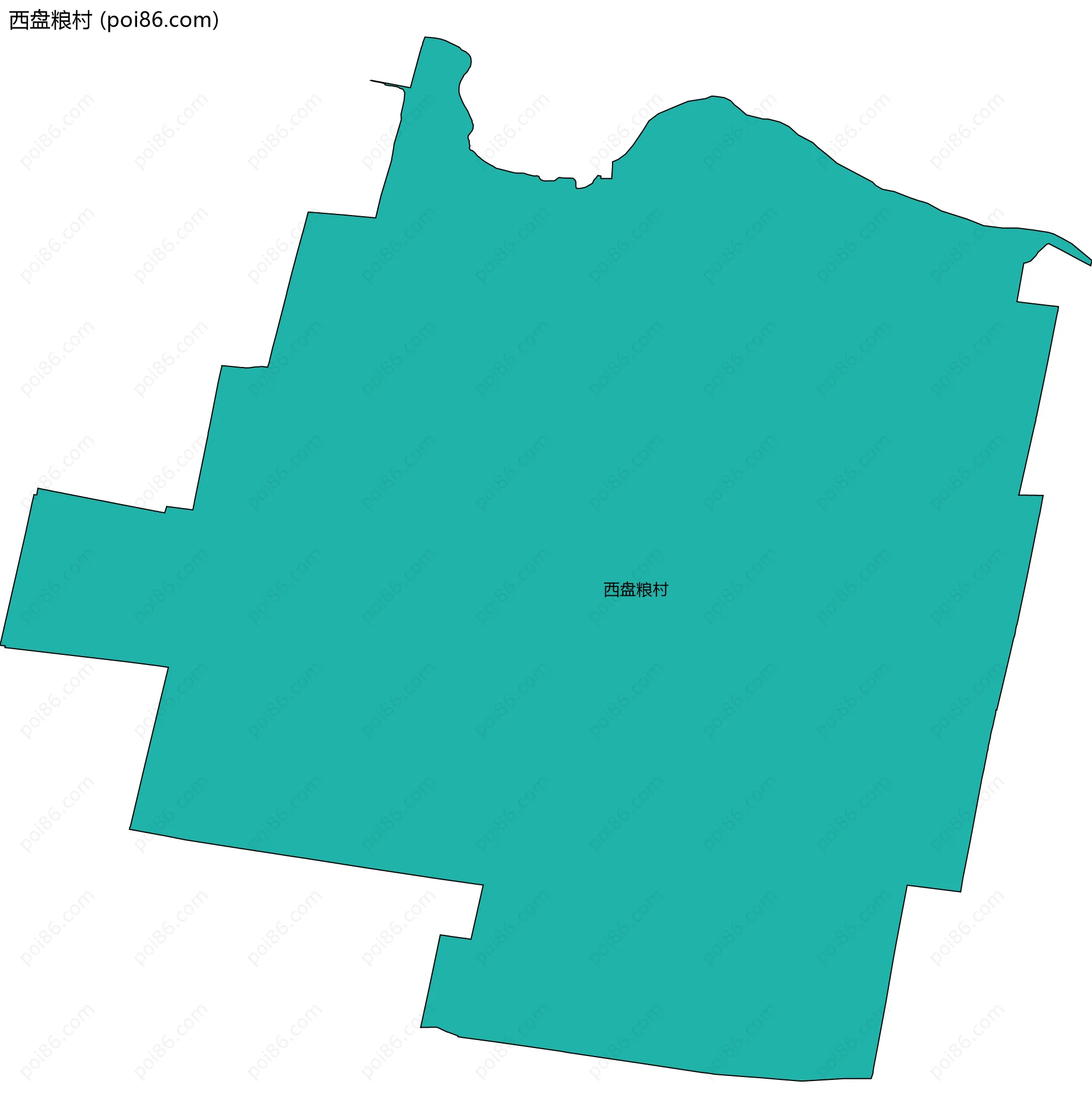 西盘粮村边界地图