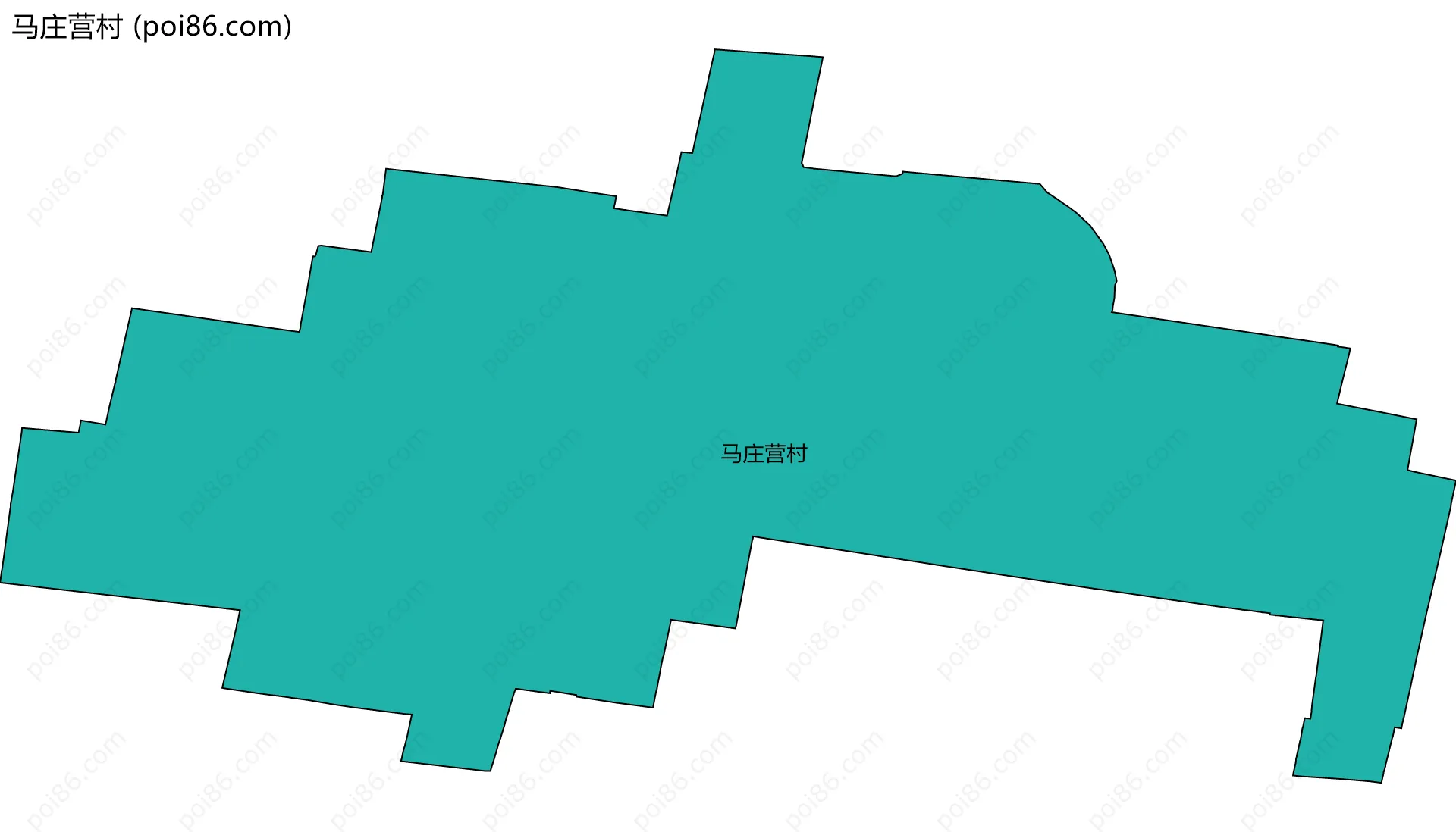 马庄营村边界地图