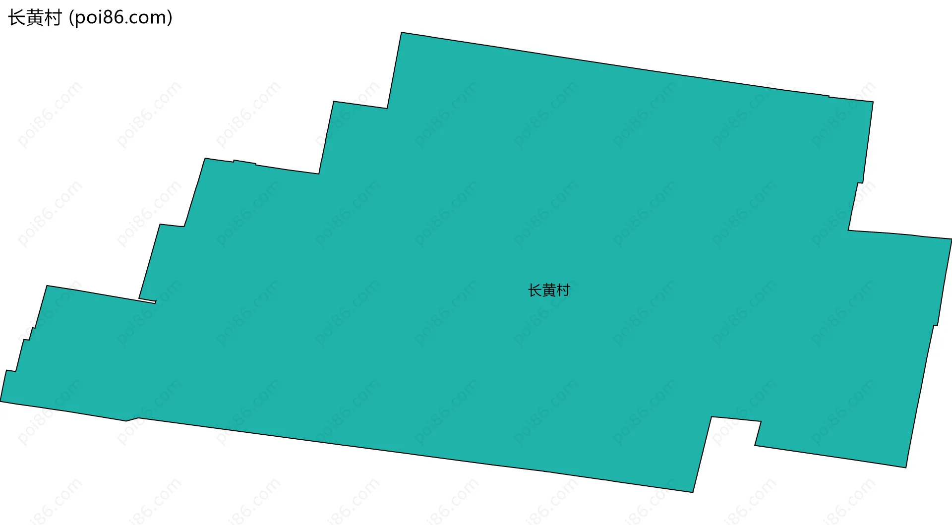 长黄村边界地图