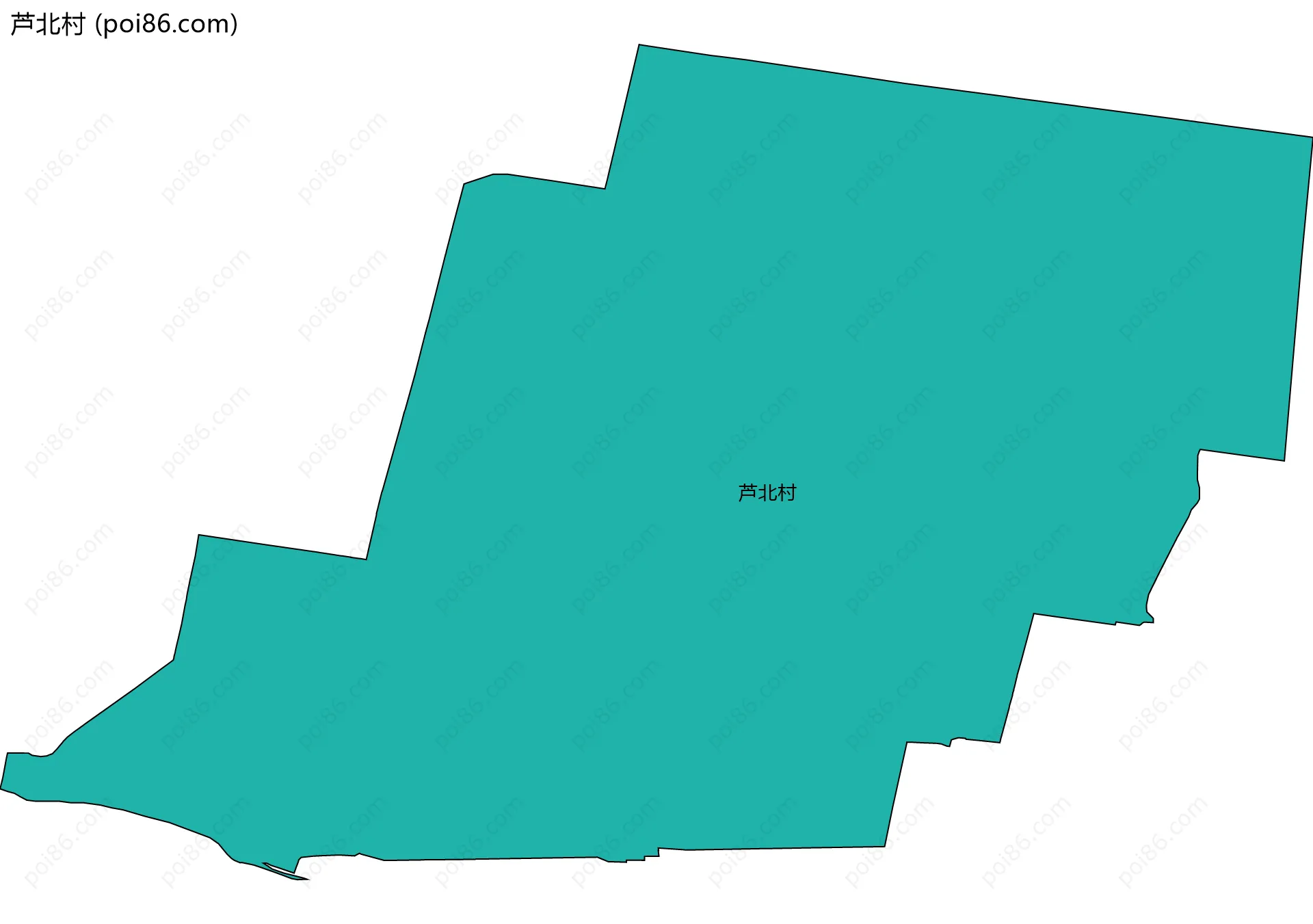 芦北村边界地图