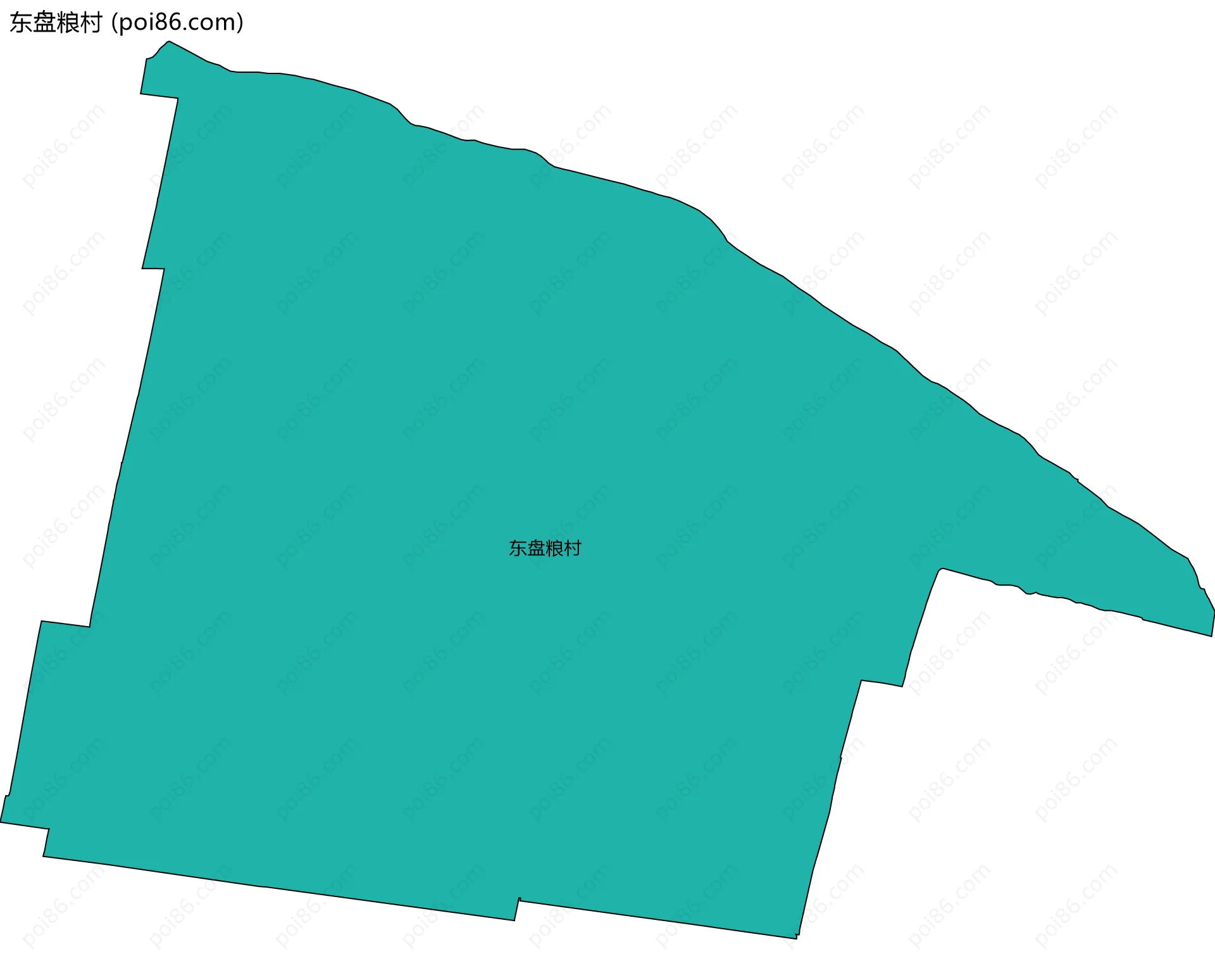 东盘粮村边界地图