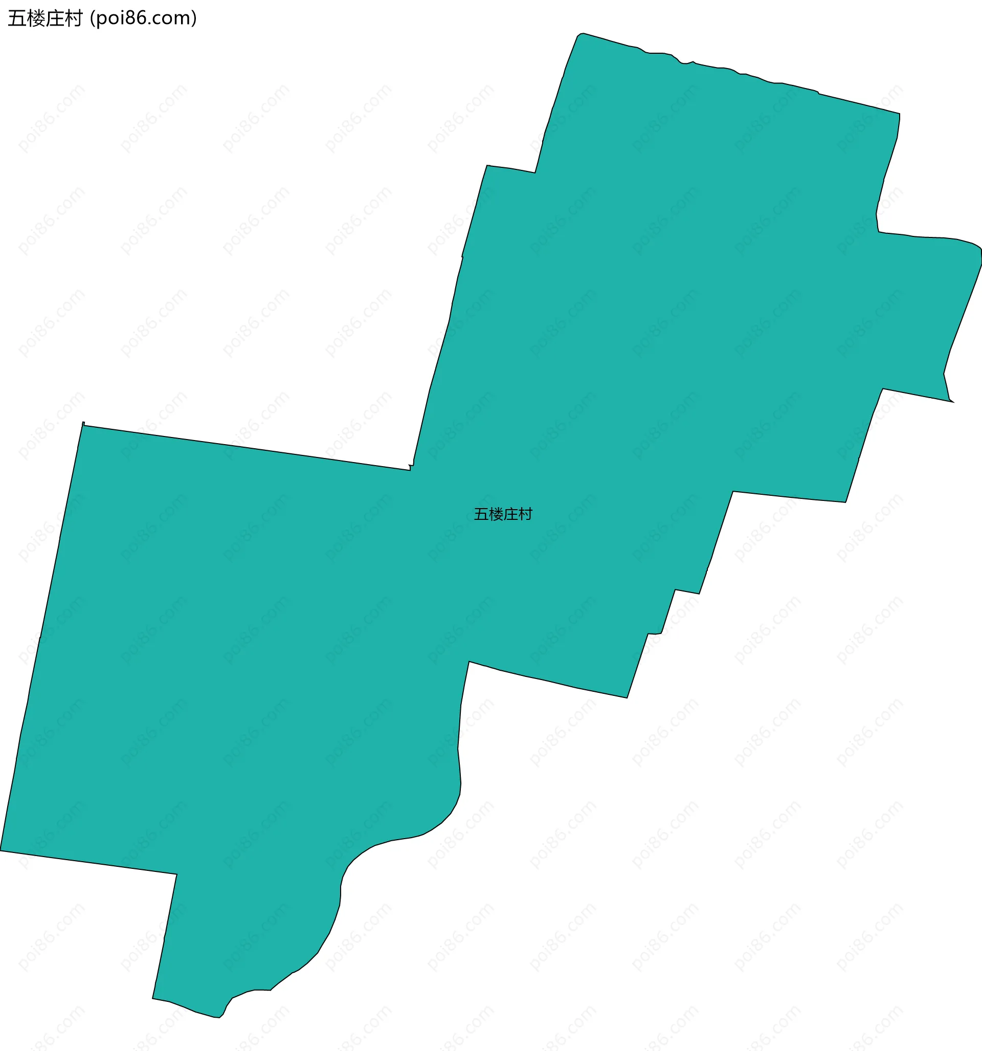 五楼庄村边界地图