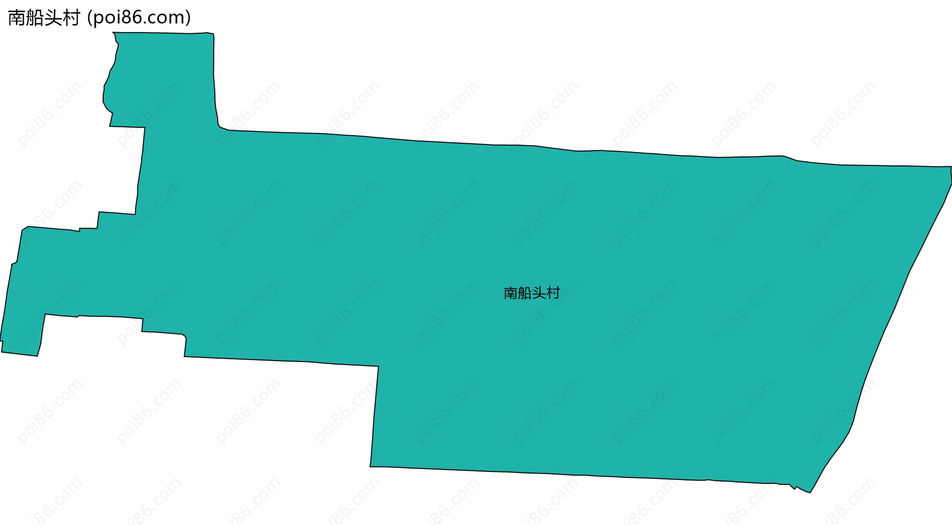 南船头村边界地图