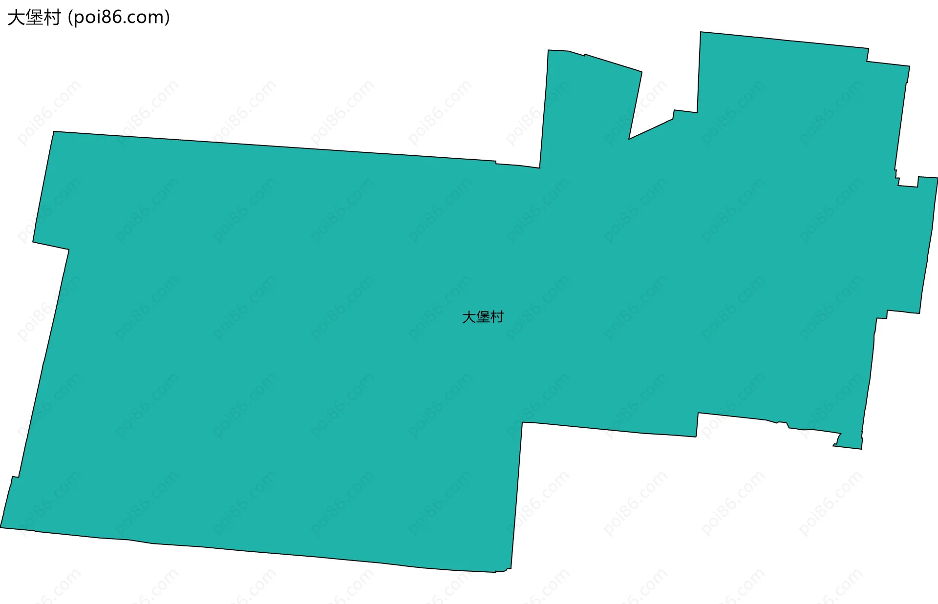 大堡村边界地图