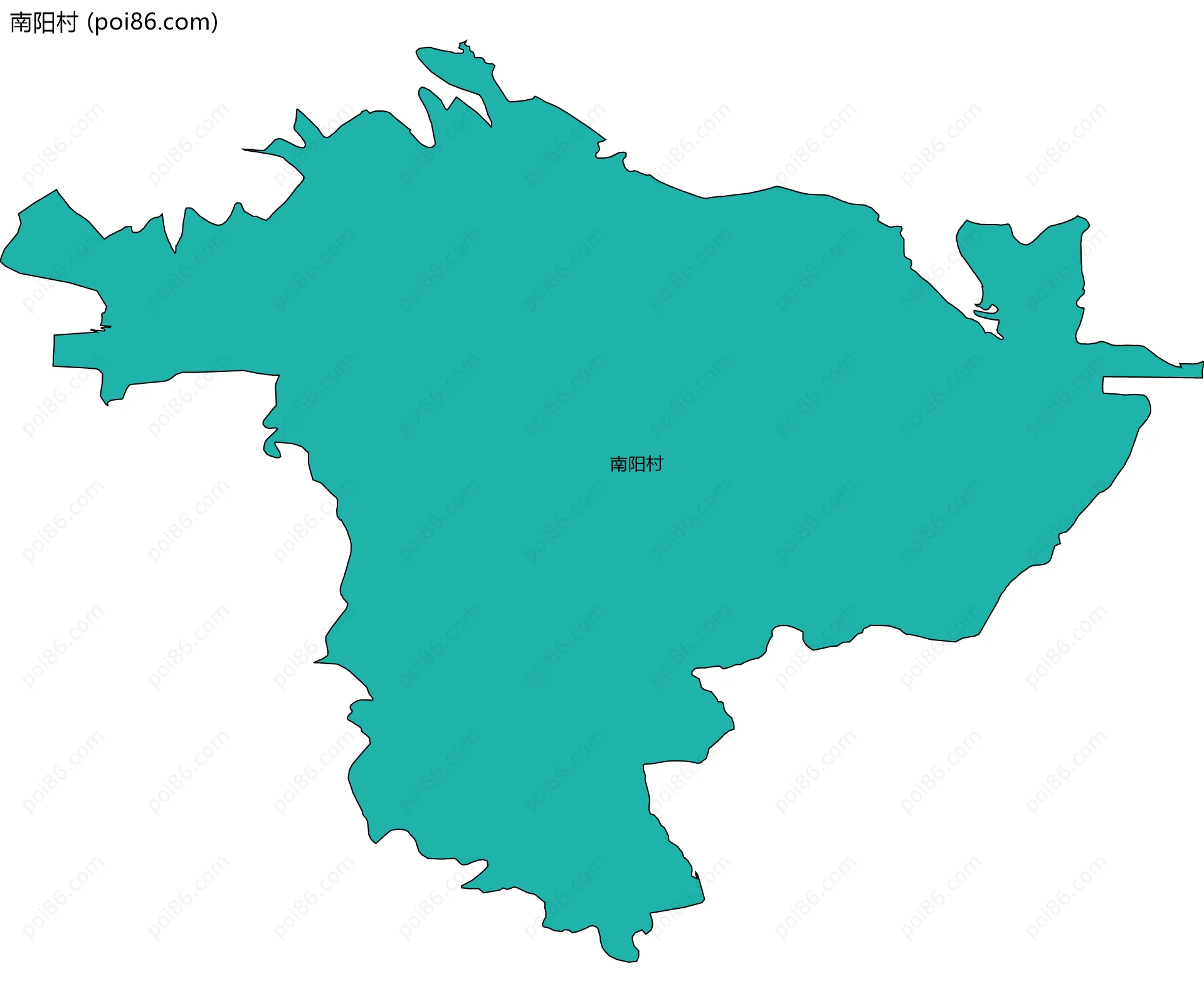 南阳村边界地图