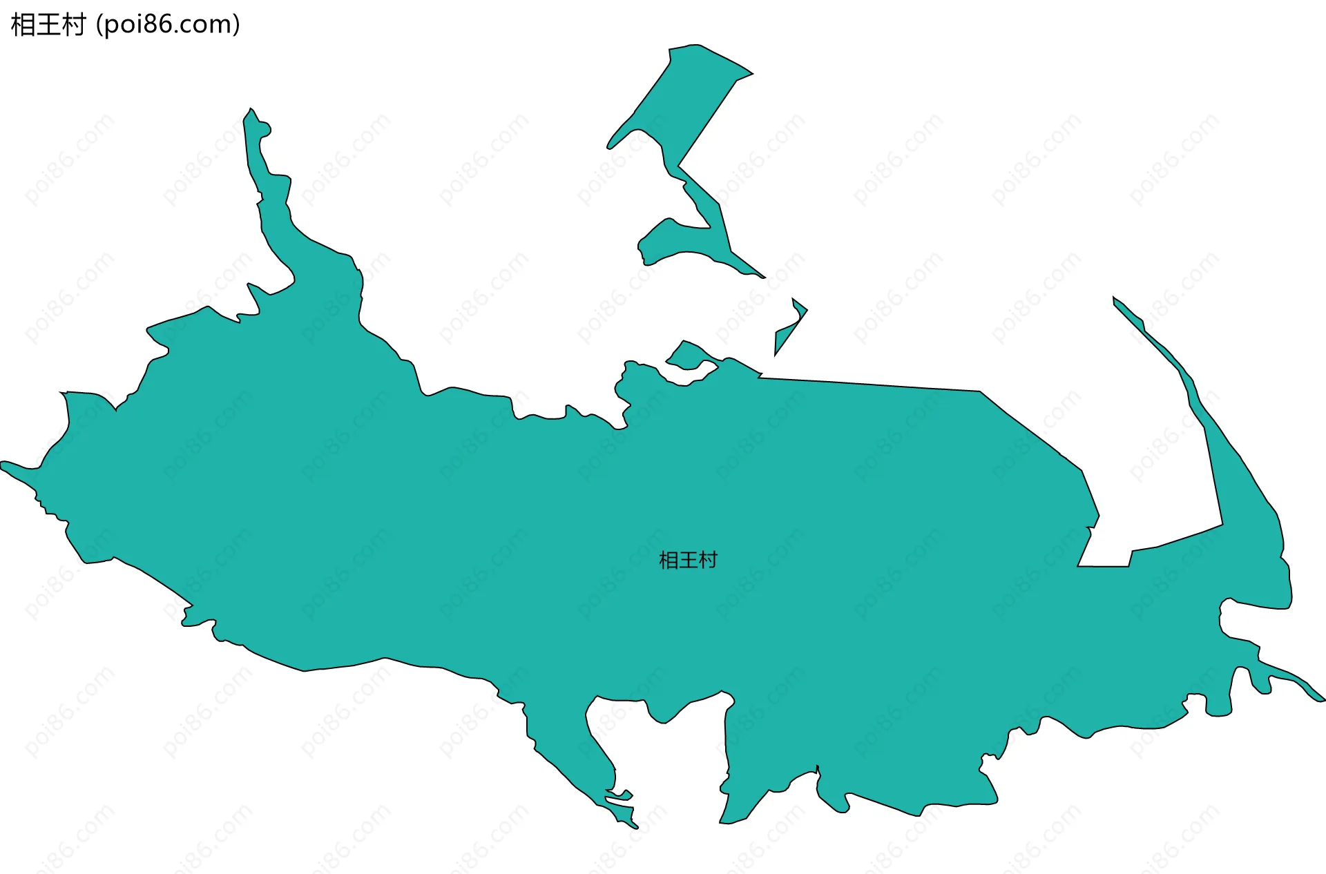 相王村边界地图