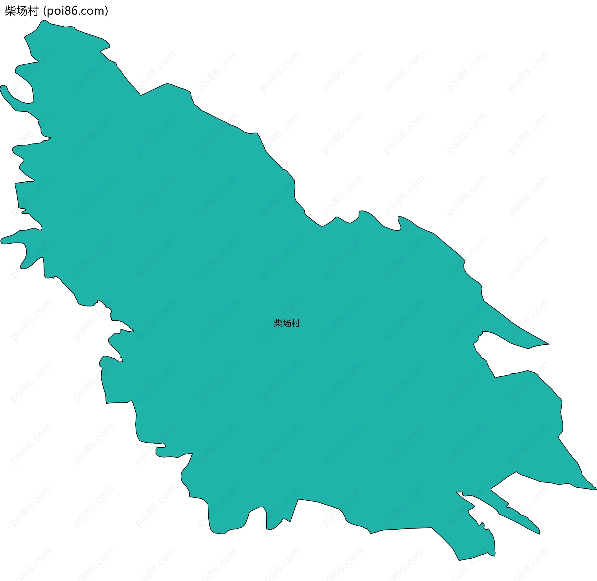 柴场村边界地图