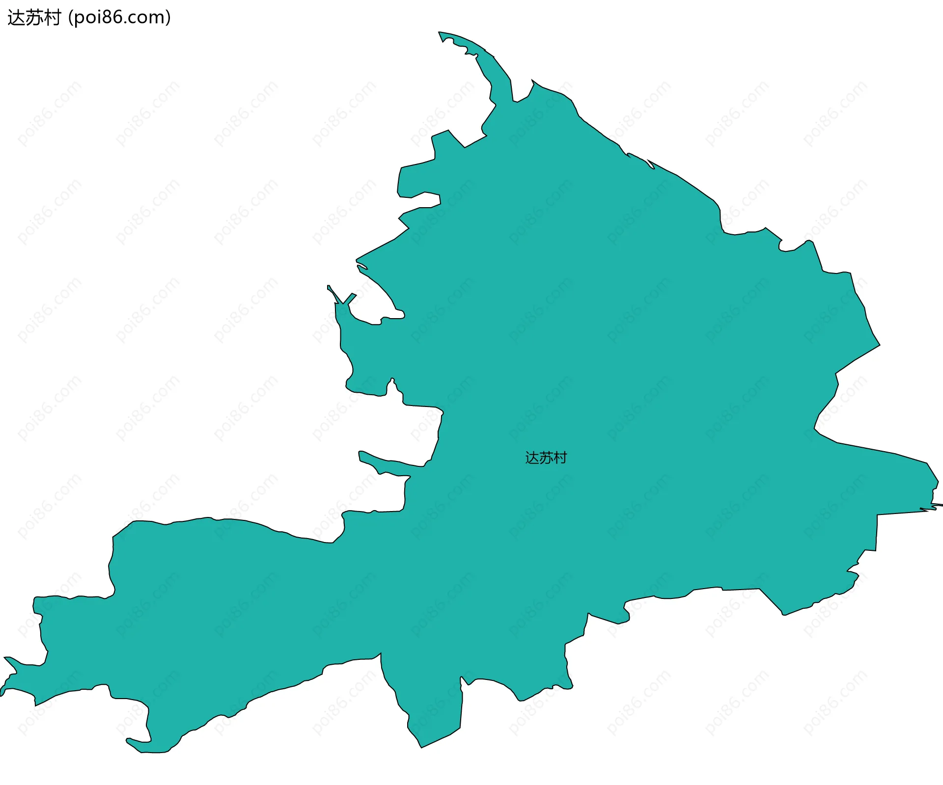 达苏村边界地图