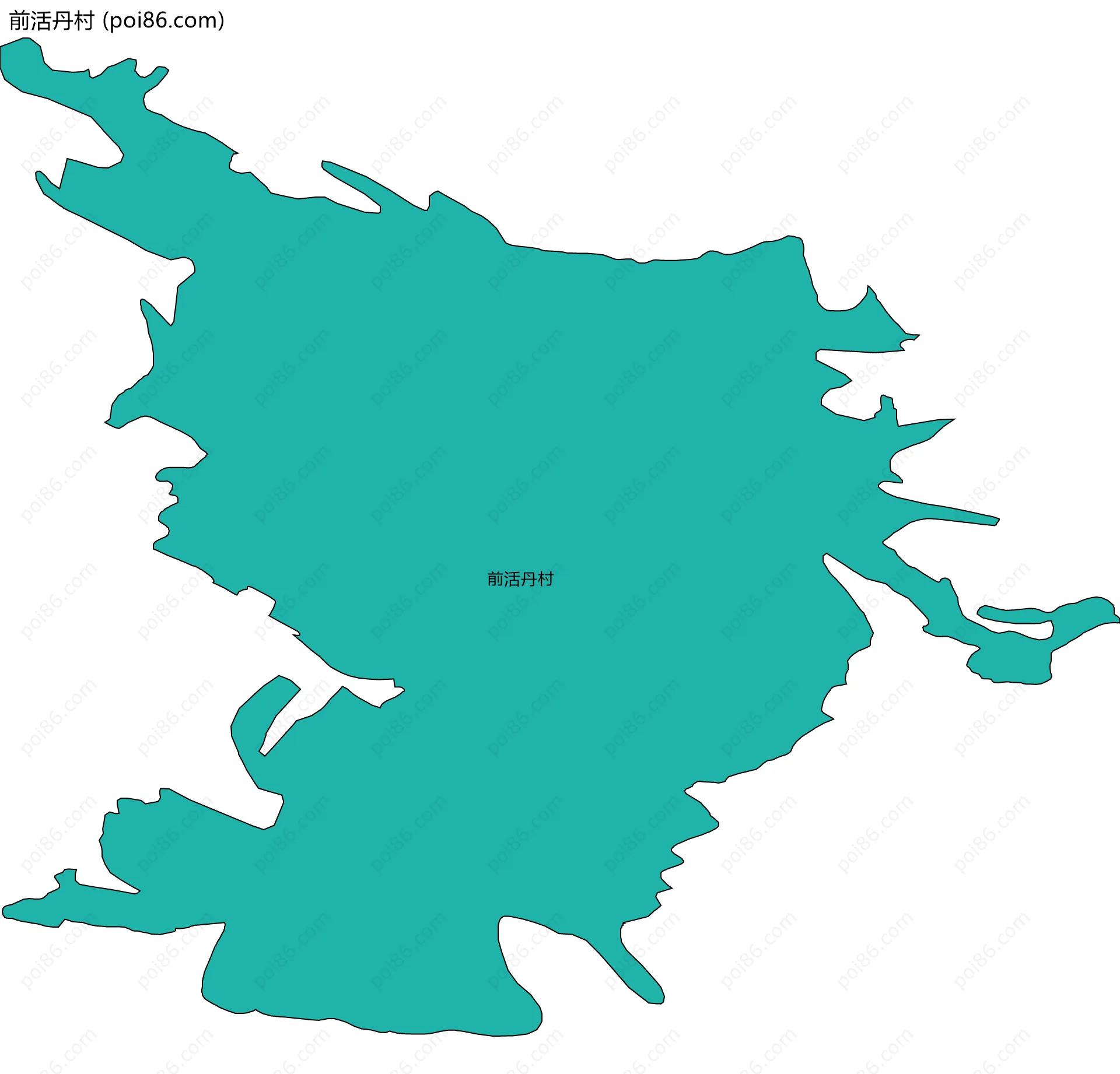 前活丹村边界地图