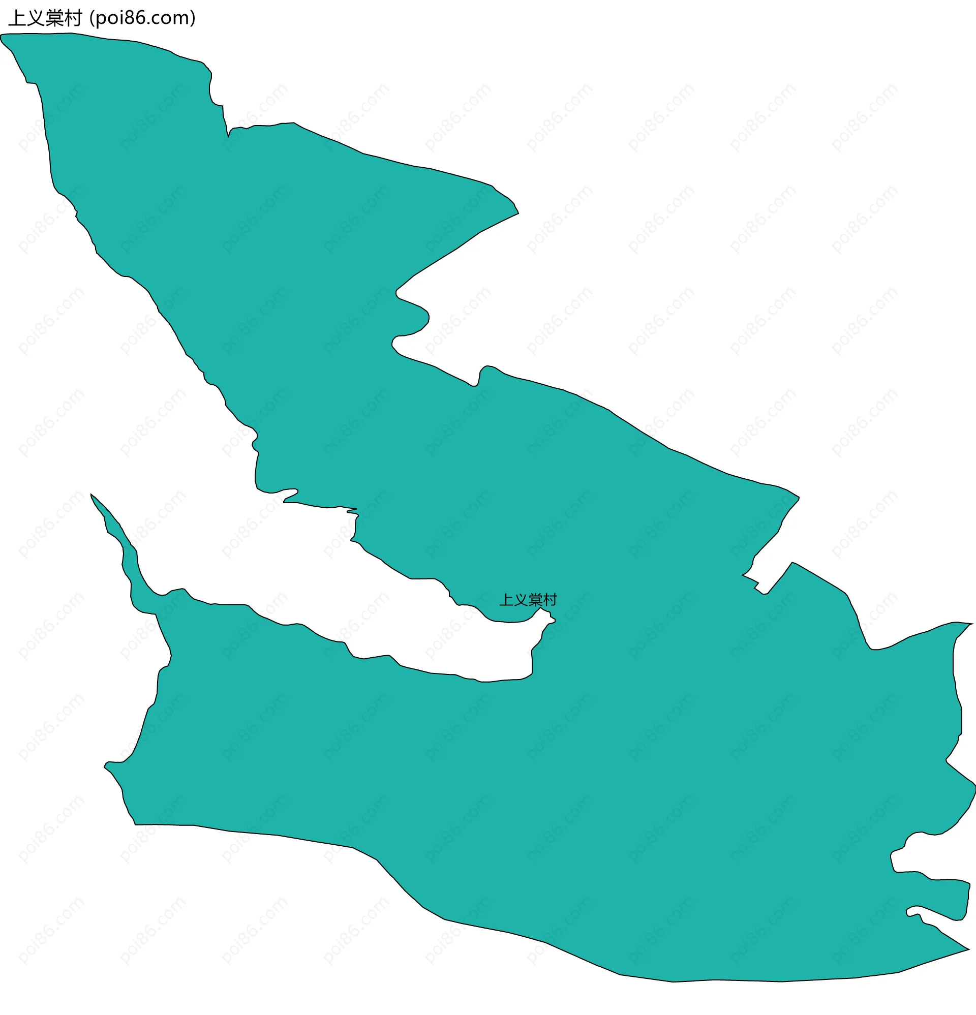 上义棠村边界地图