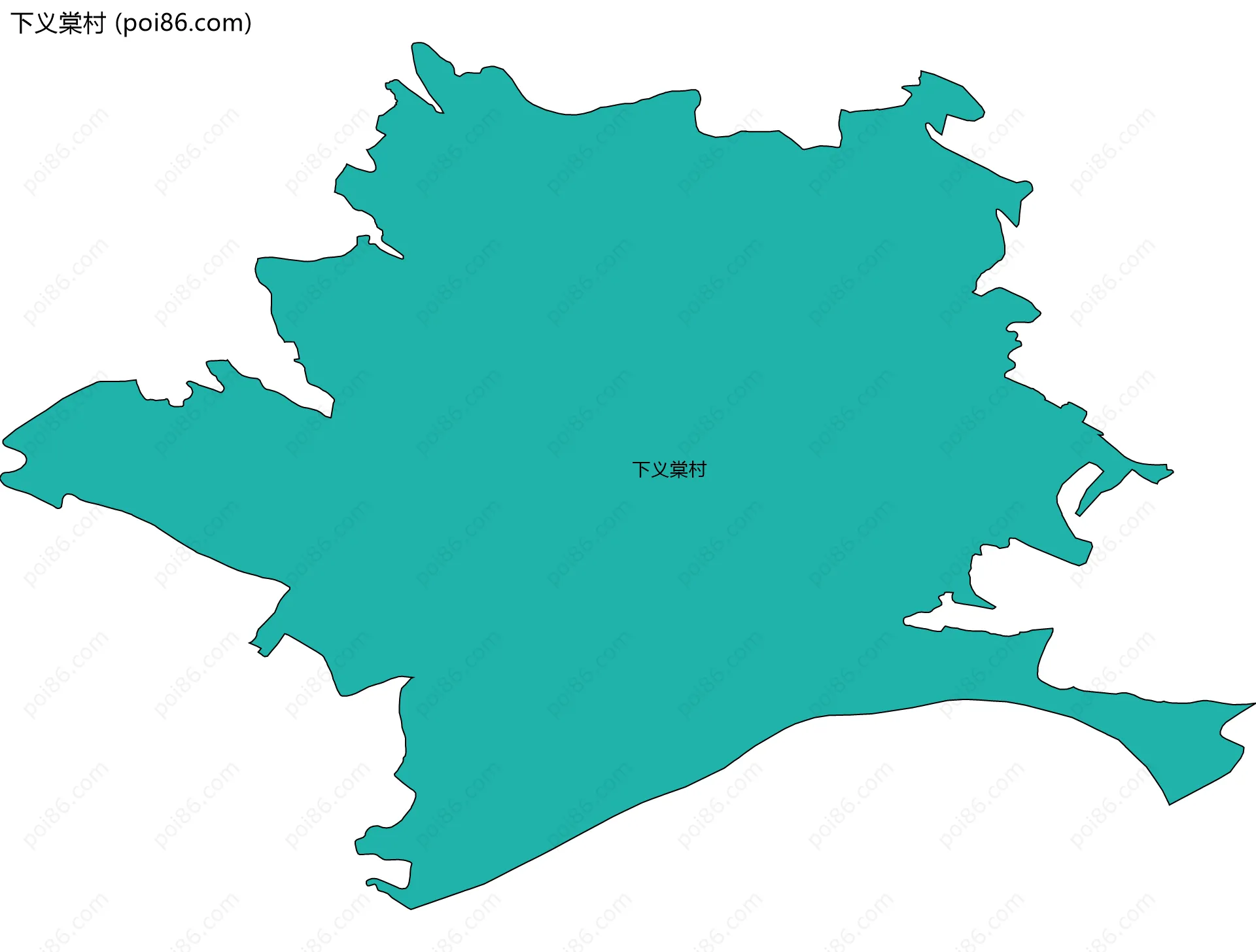 下义棠村边界地图