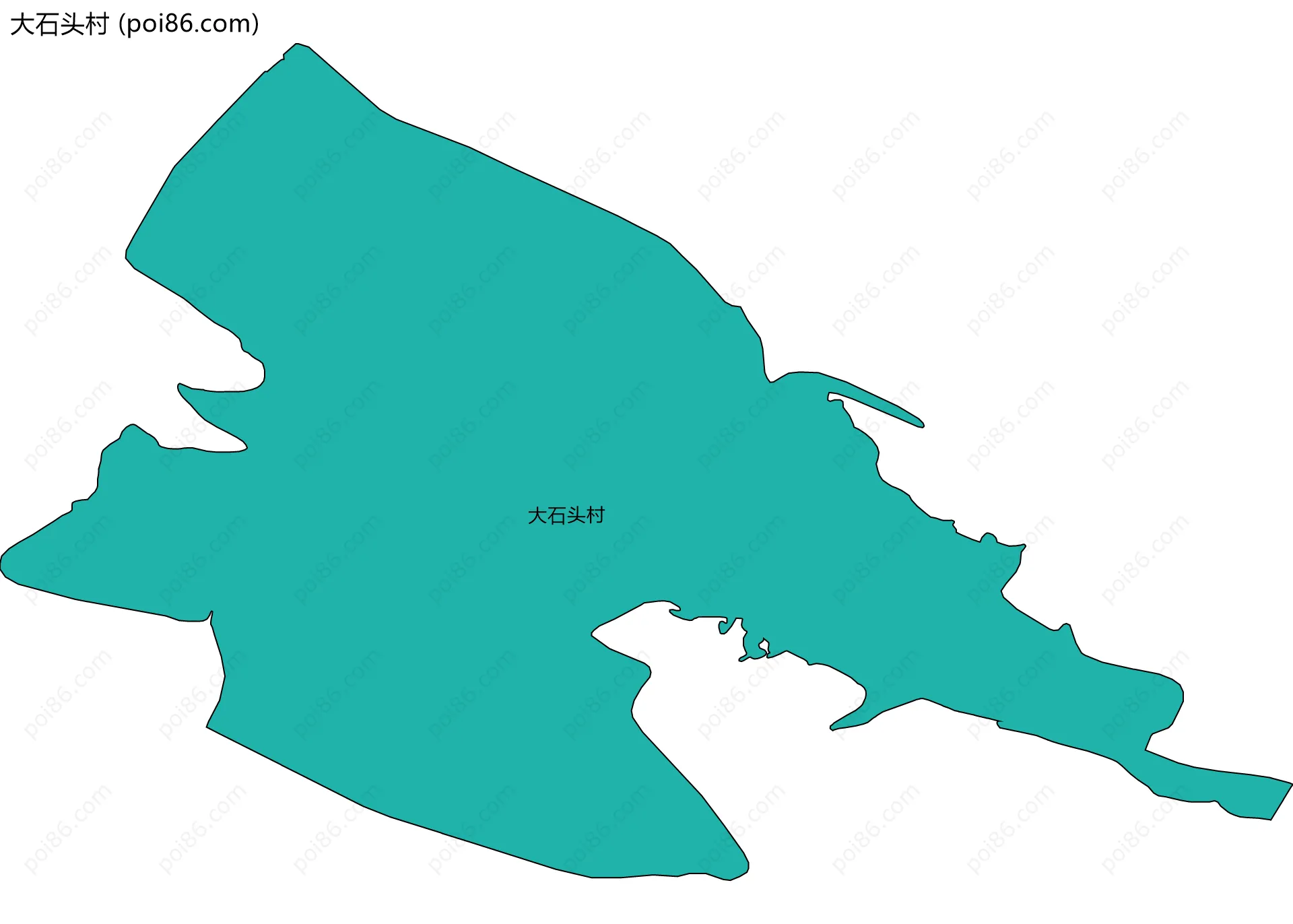 大石头村边界地图