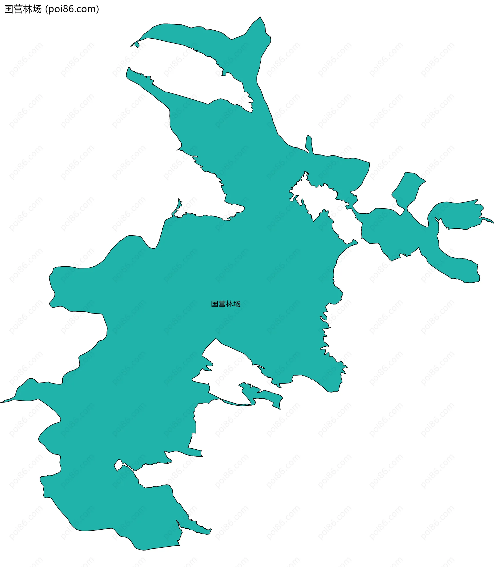 国营林场边界地图