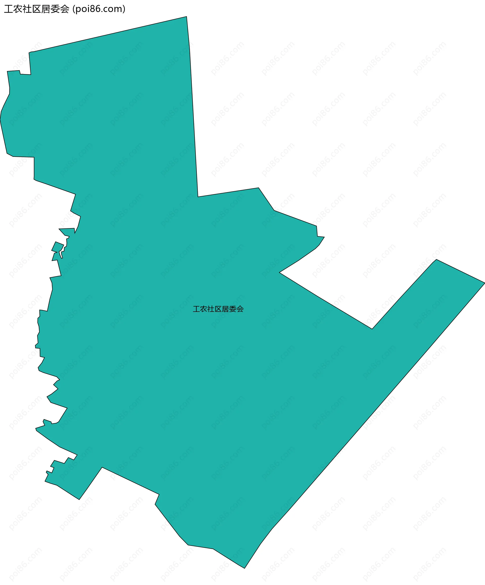 工农社区居委会边界地图