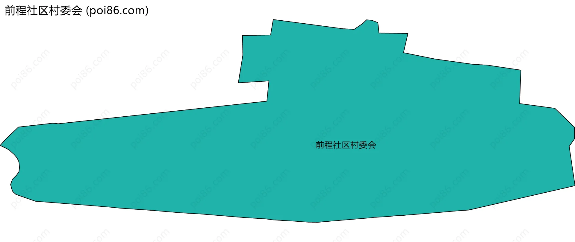 前程社区村委会边界地图