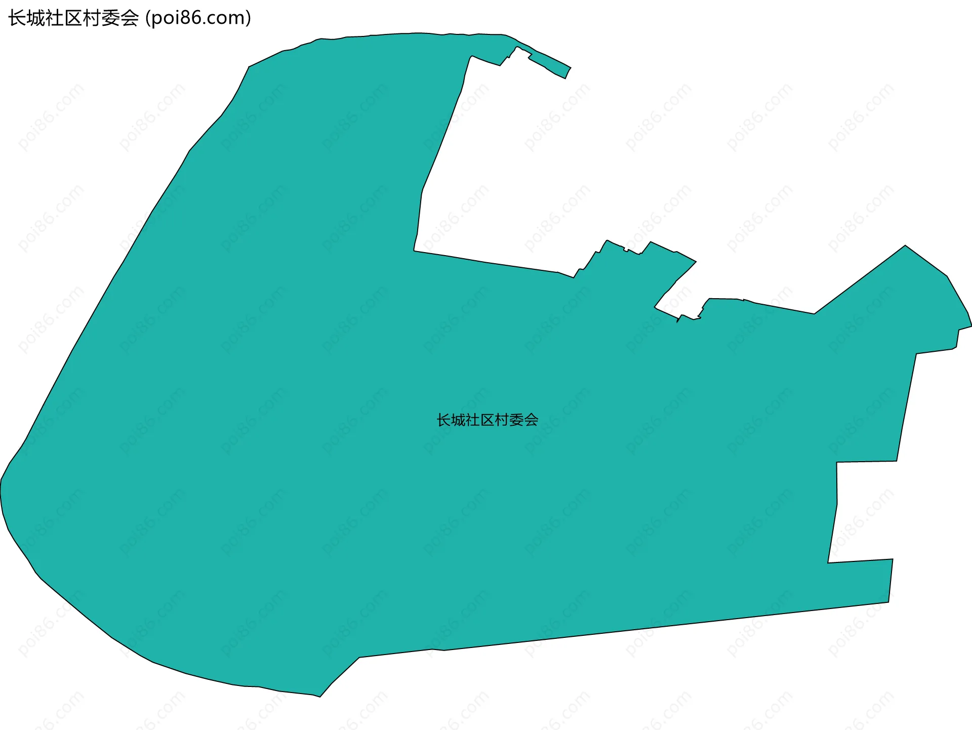 长城社区村委会边界地图