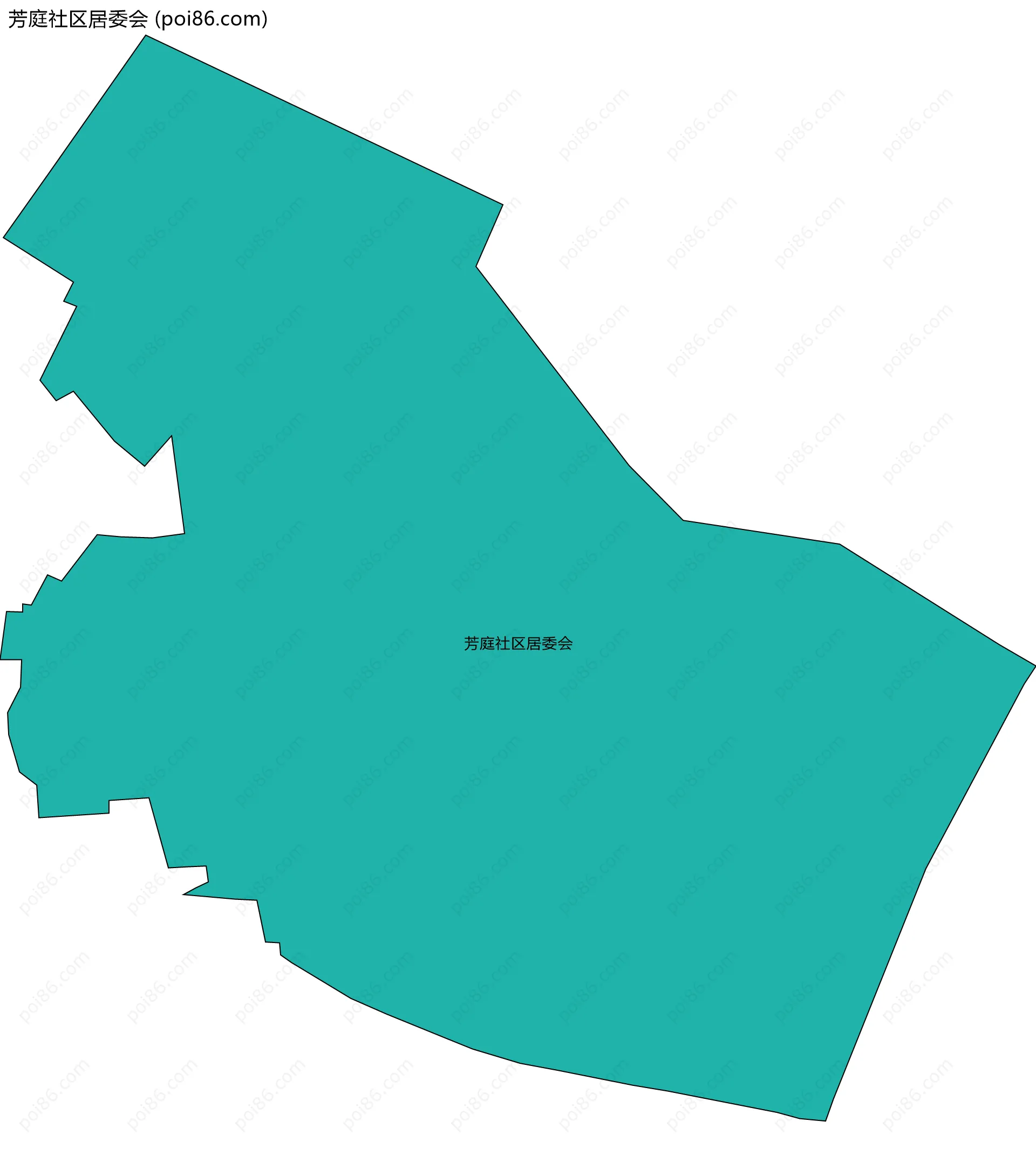芳庭社区居委会边界地图