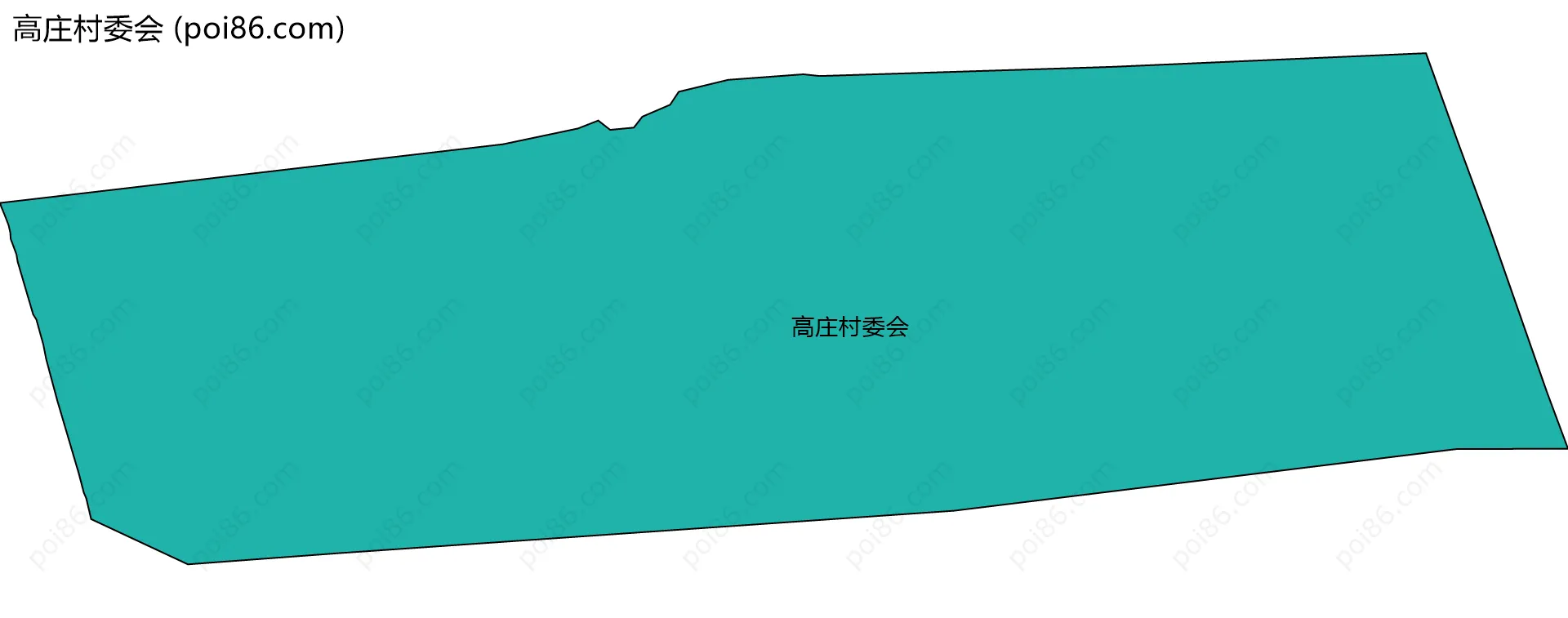 高庄村委会边界地图