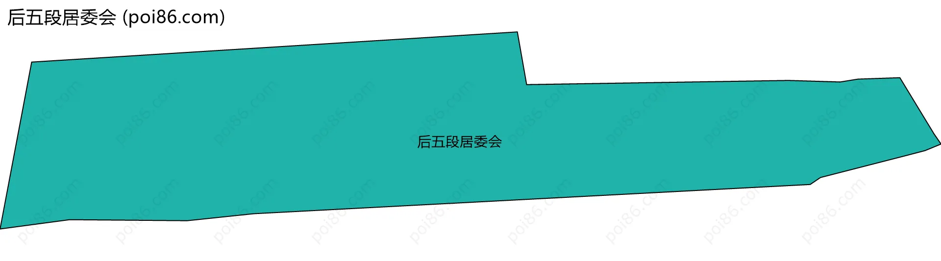 后五段居委会边界地图