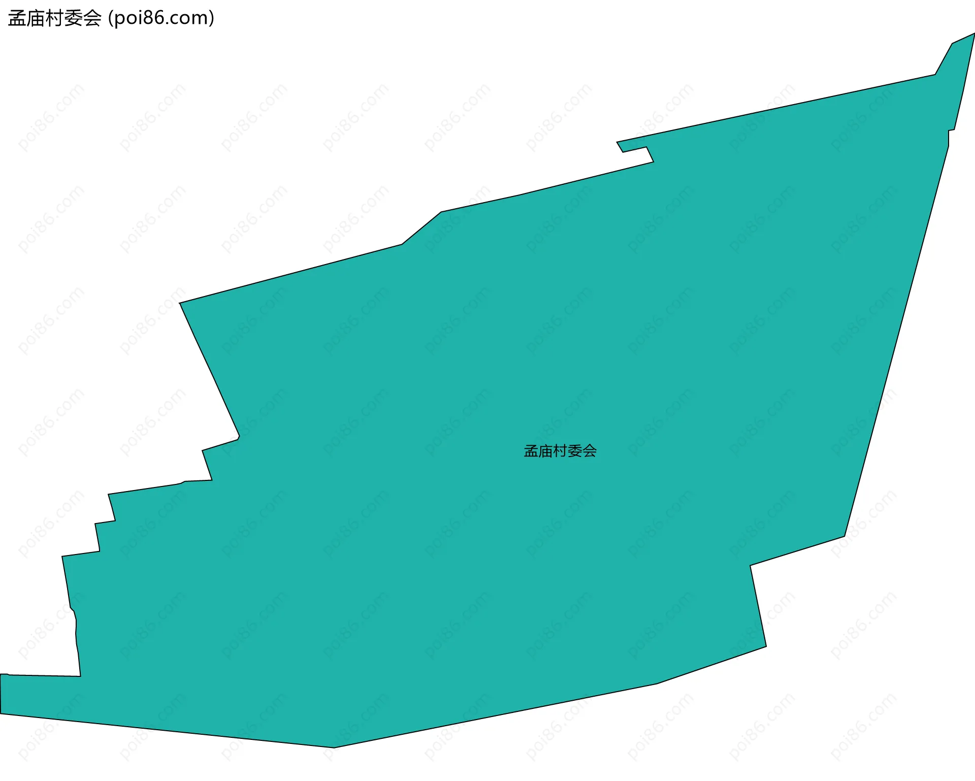 孟庙村委会边界地图