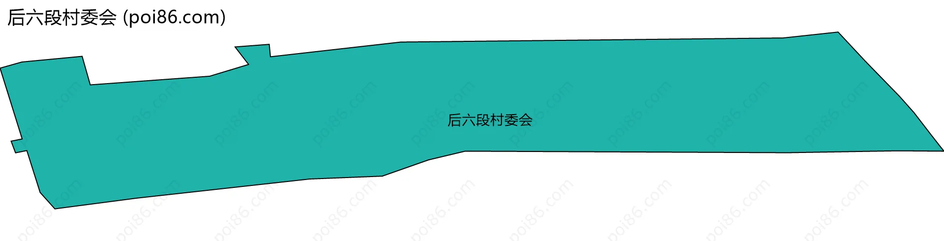 后六段村委会边界地图