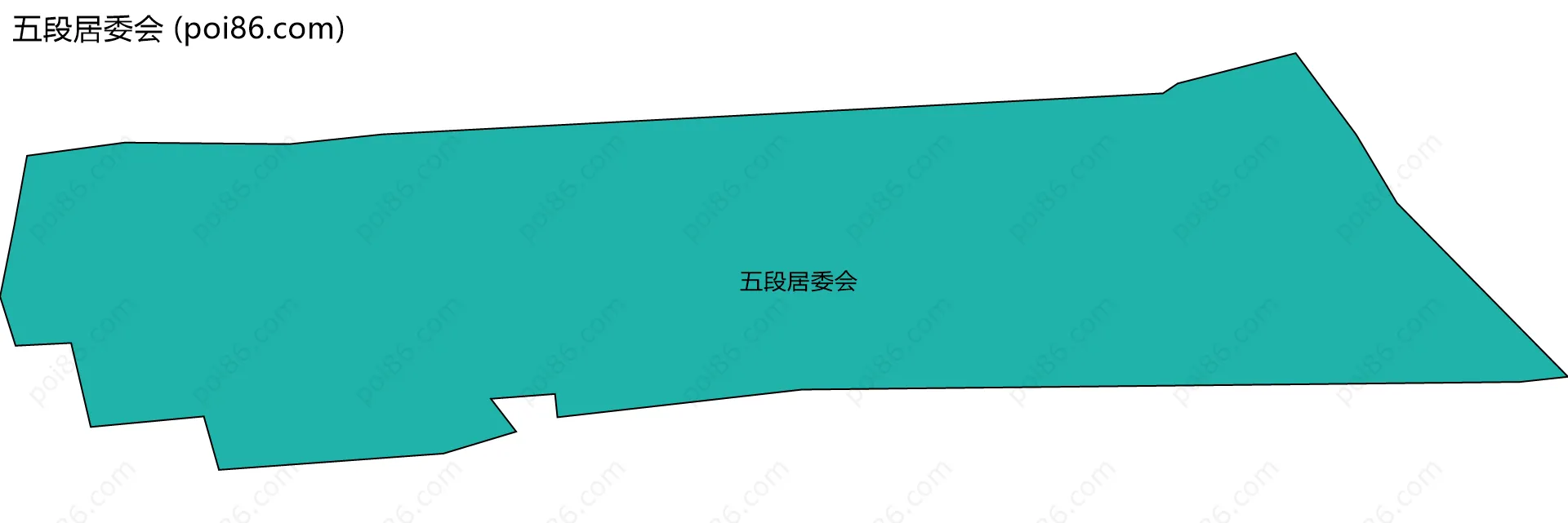 五段居委会边界地图