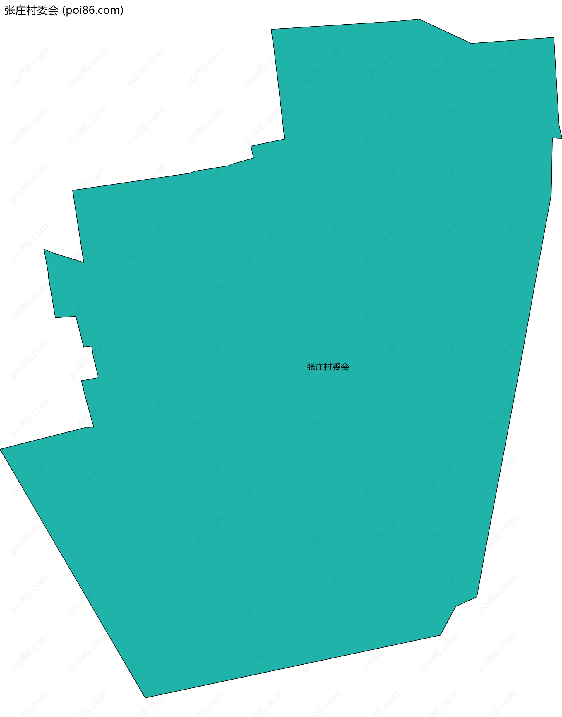 张庄村委会边界地图