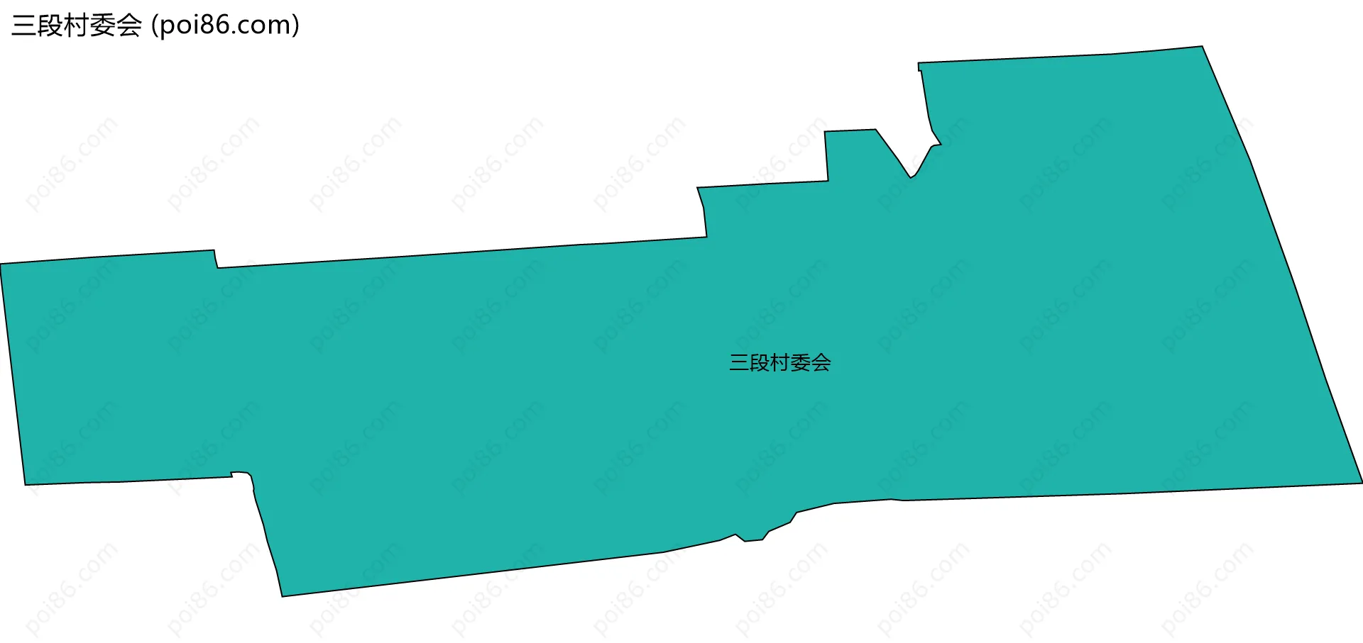 三段村委会边界地图