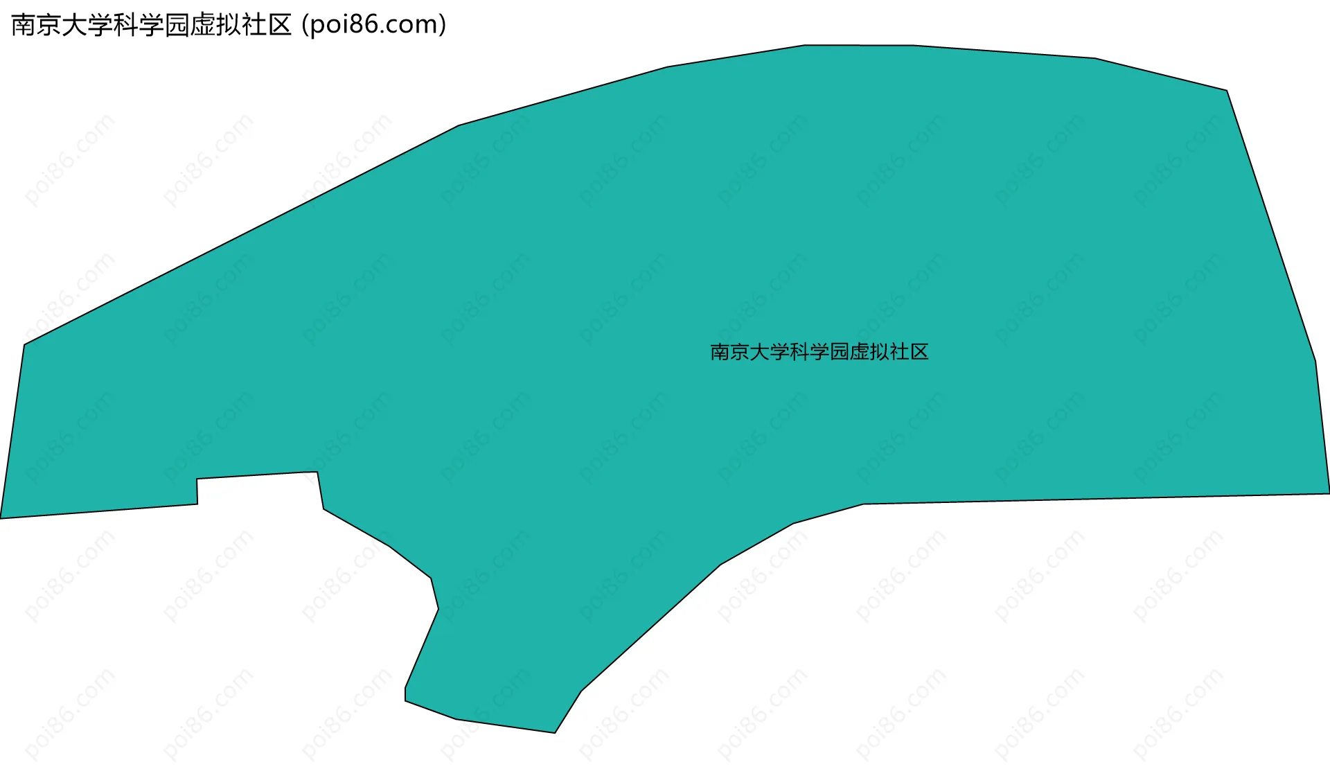 南京大学科学园虚拟社区边界地图