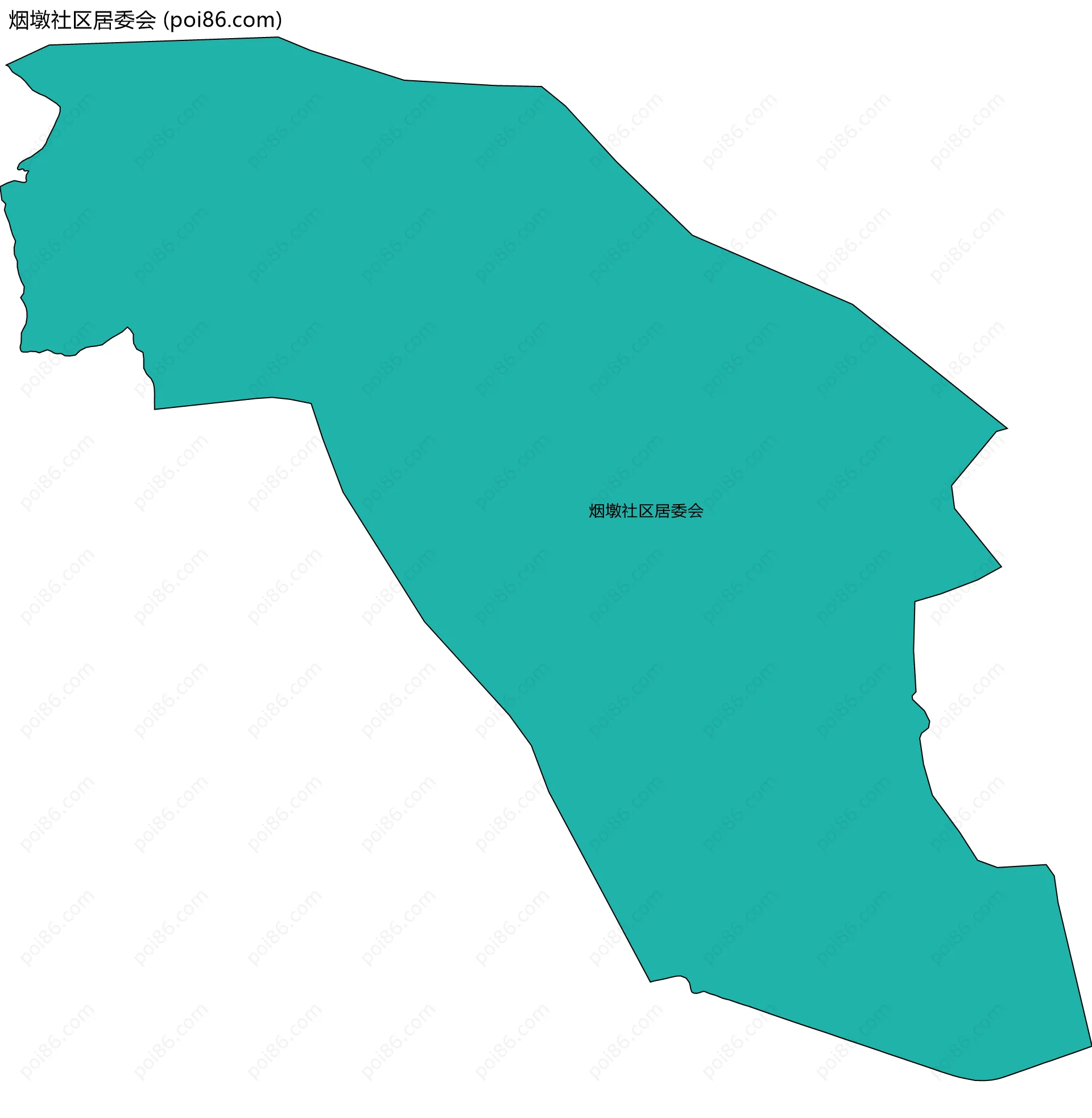 烟墩社区居委会边界地图
