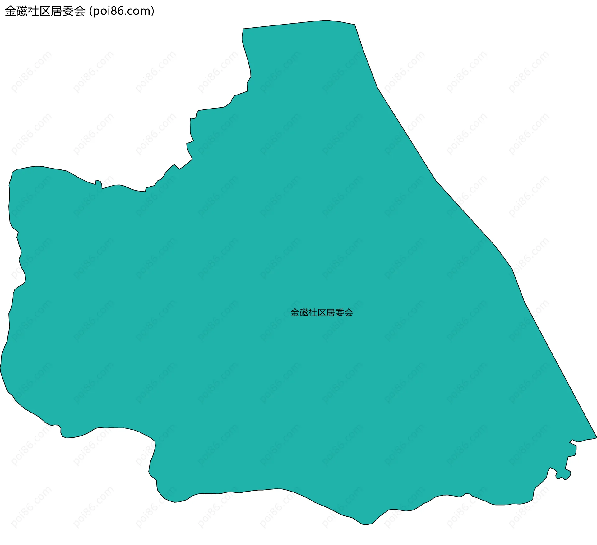 金磁社区居委会边界地图