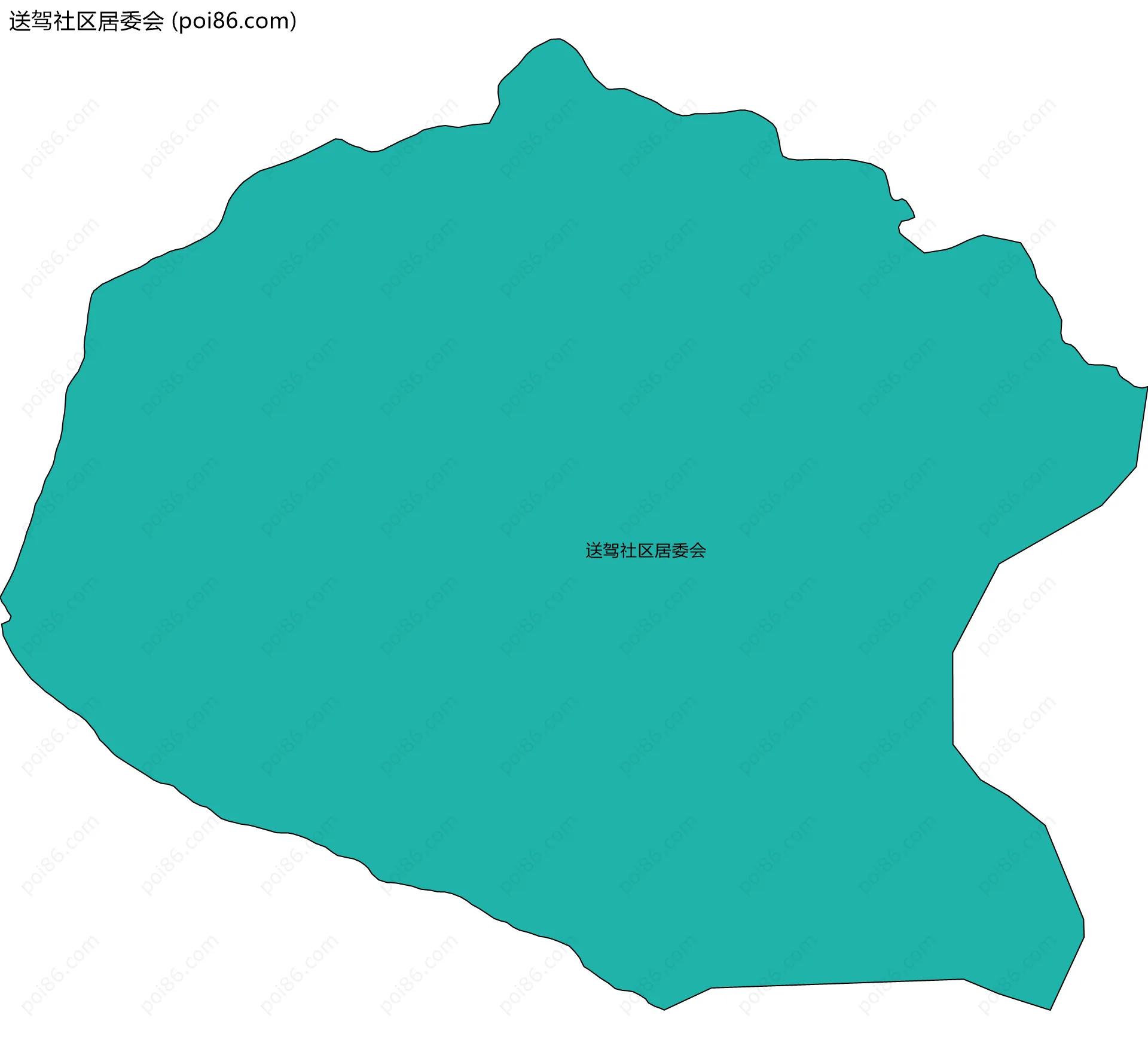 送驾社区居委会边界地图