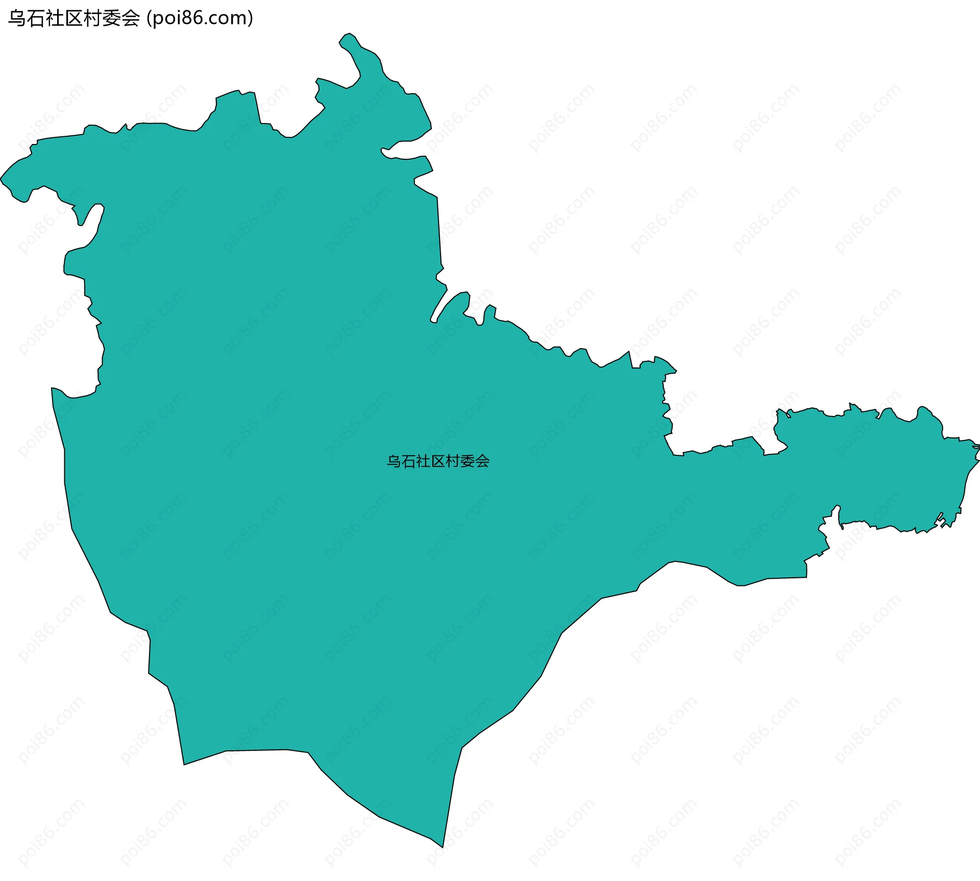 乌石社区村委会边界地图