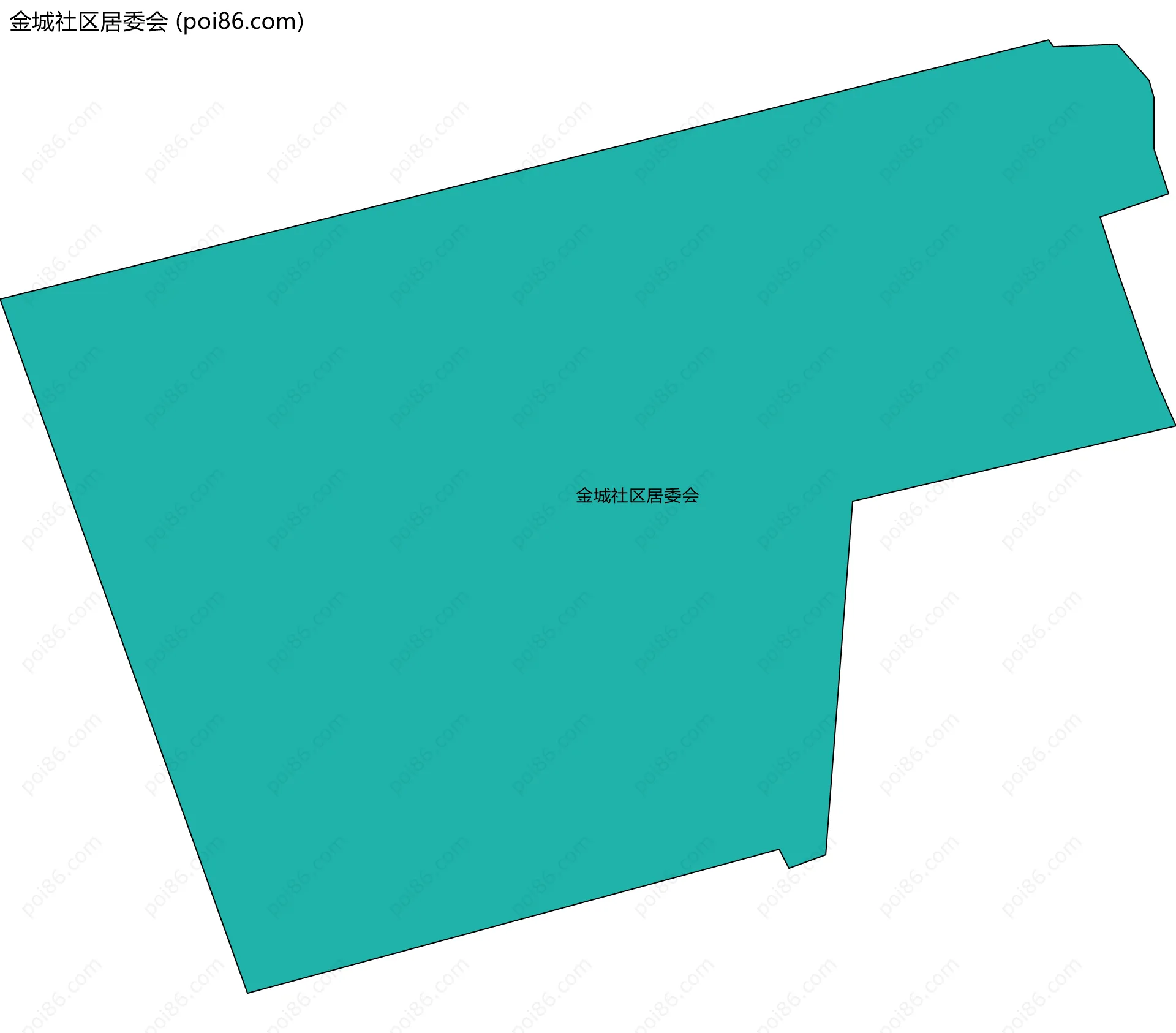 金城社区居委会边界地图