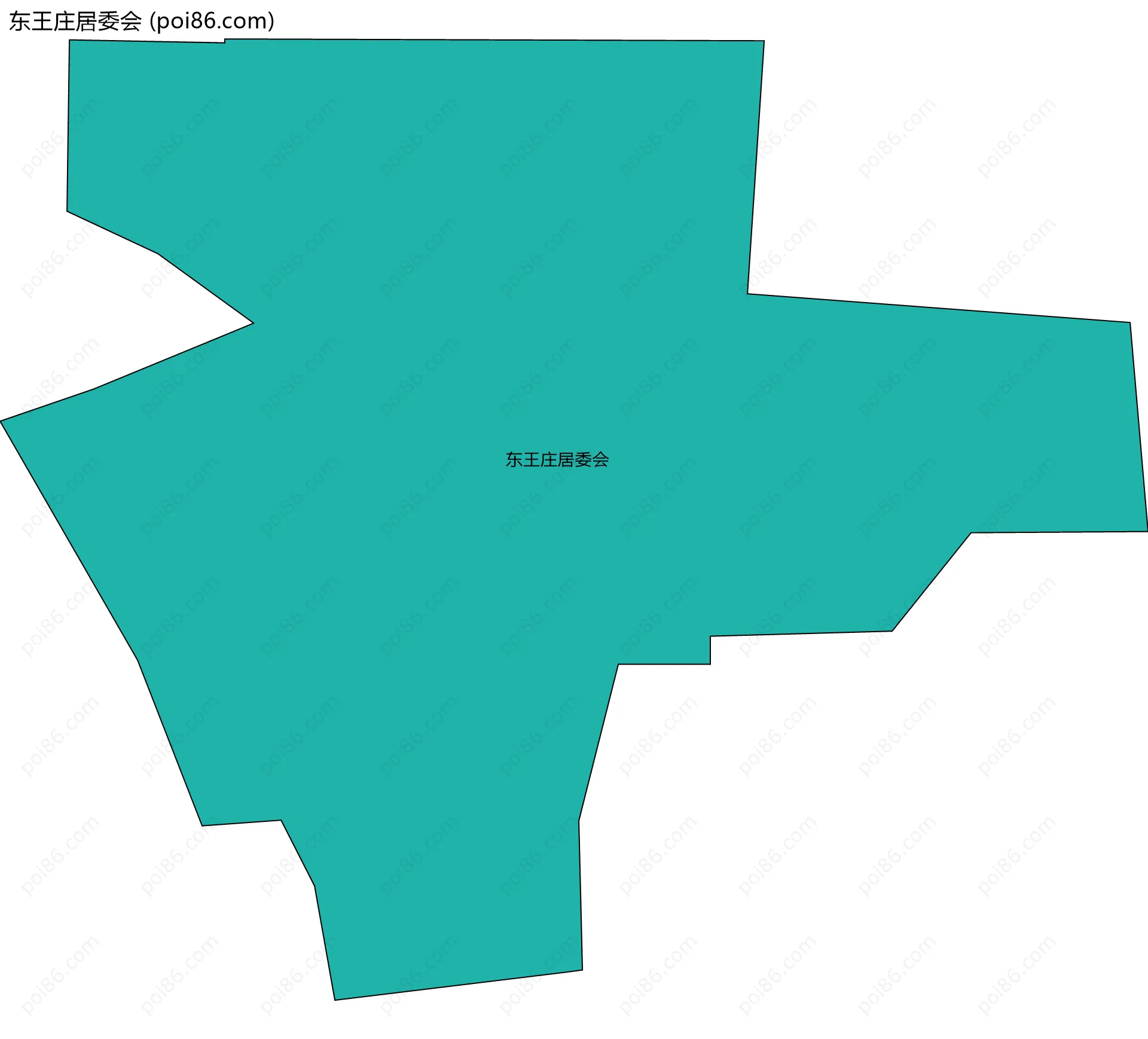东王庄居委会边界地图
