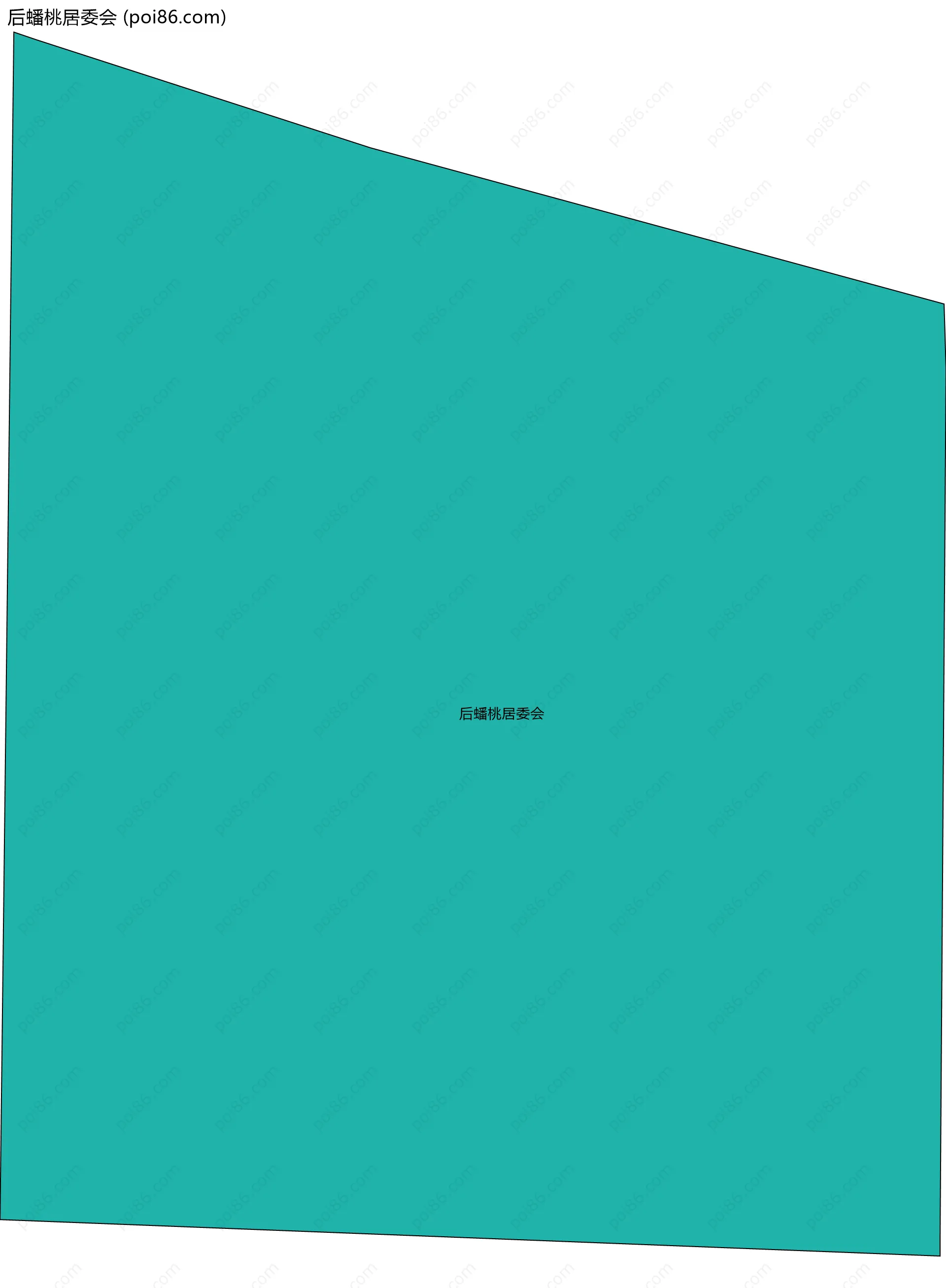 后蟠桃居委会边界地图